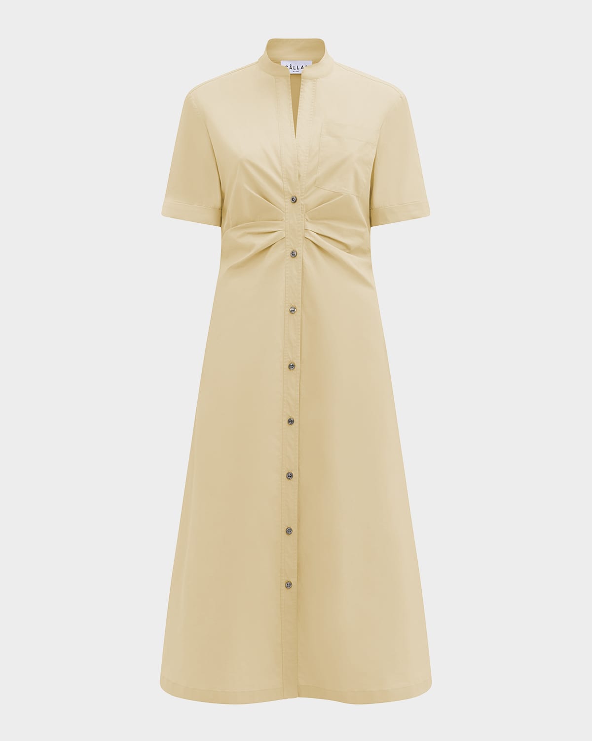 Sora Topstitched A-Line Dress