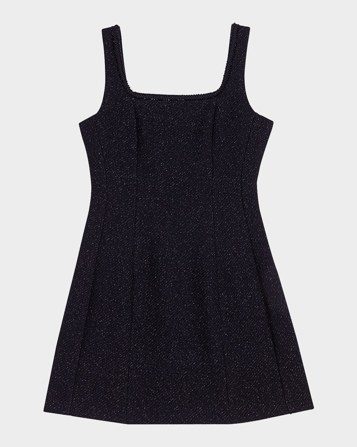 Ribalane Metallic Tweed Mini Dress