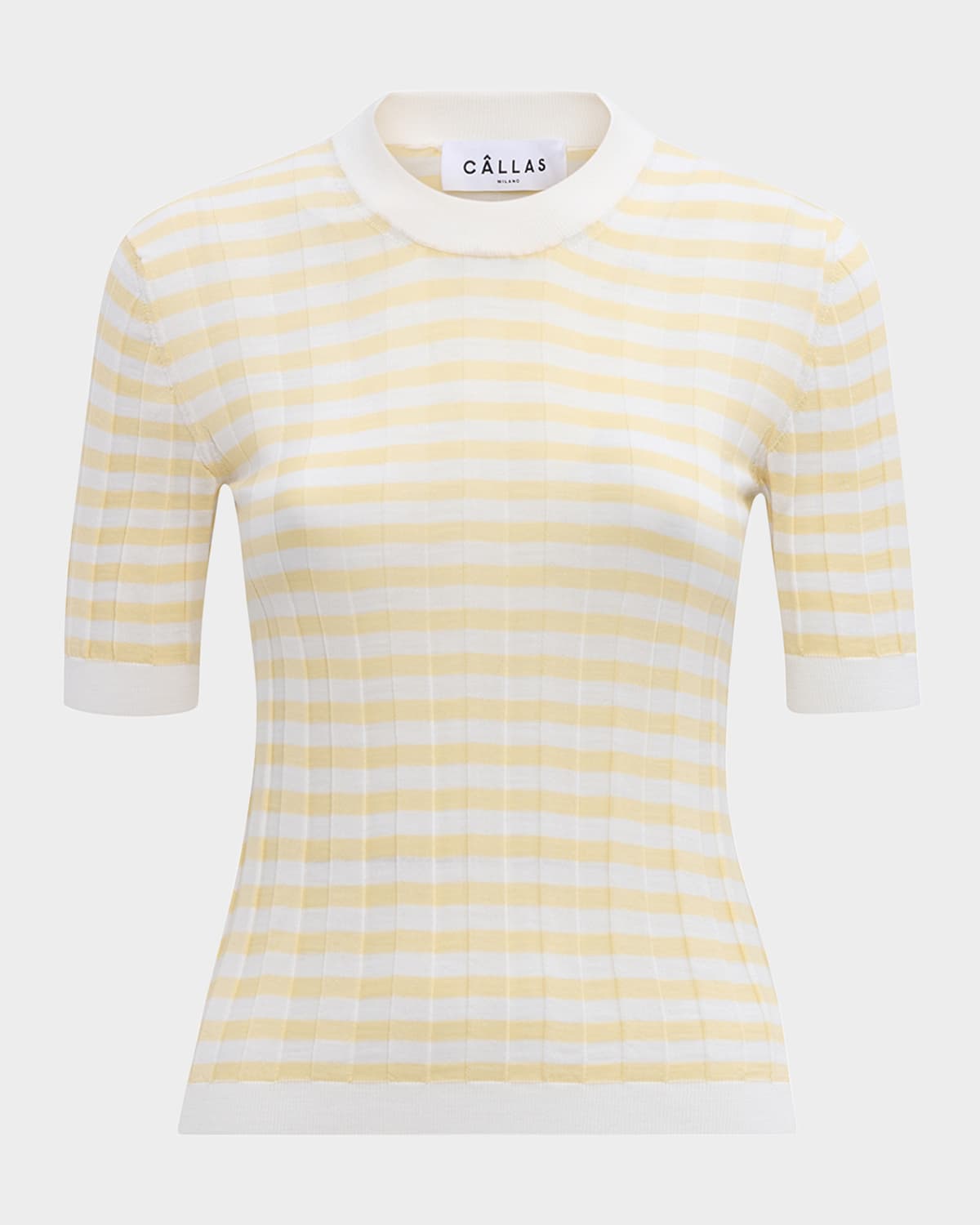 Deeda Striped Ribbed Pullover