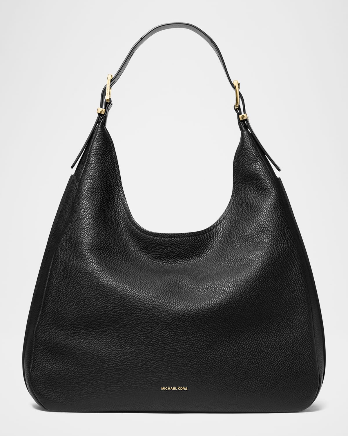 MICHAEL MICHAEL KORS NOLITA LARGE PEBBLED LEATHER HOBO SHOULDER BAG 