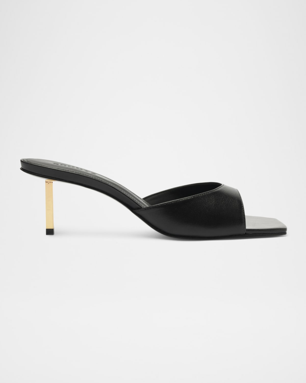 Shop Schutz Dethalia Pin Stiletto Mule Sandals In Black