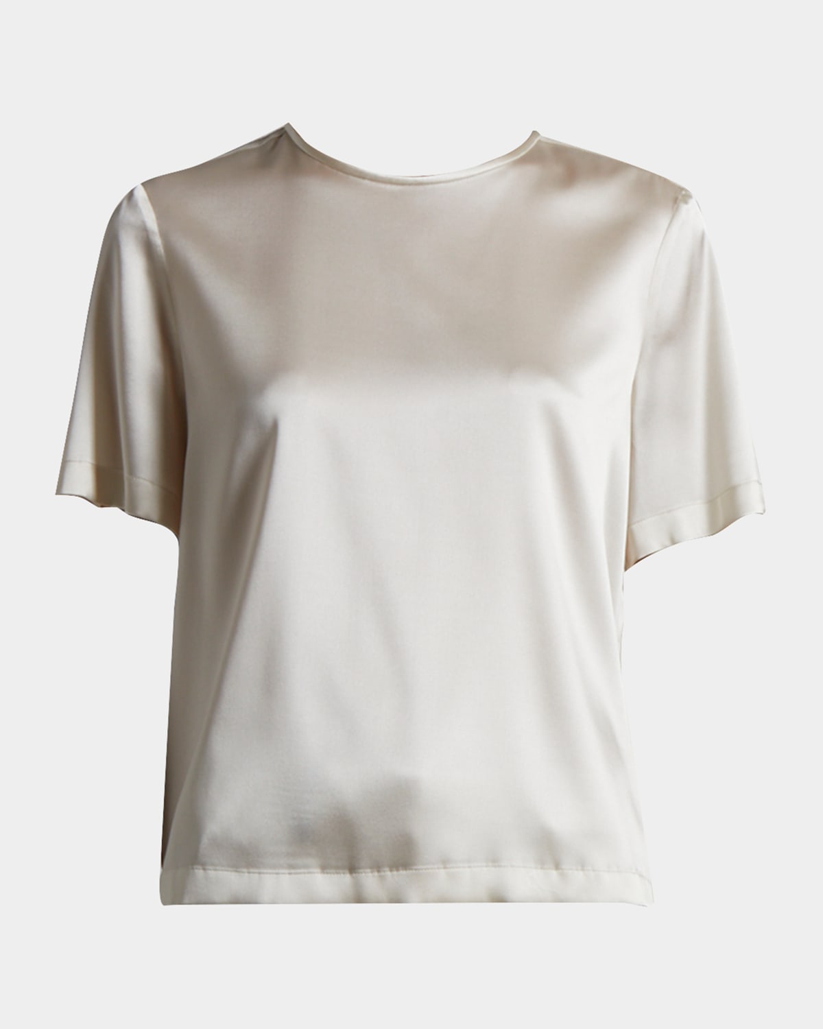 Peserico Crewneck Chain-trim T-shirt In Quartz Sand