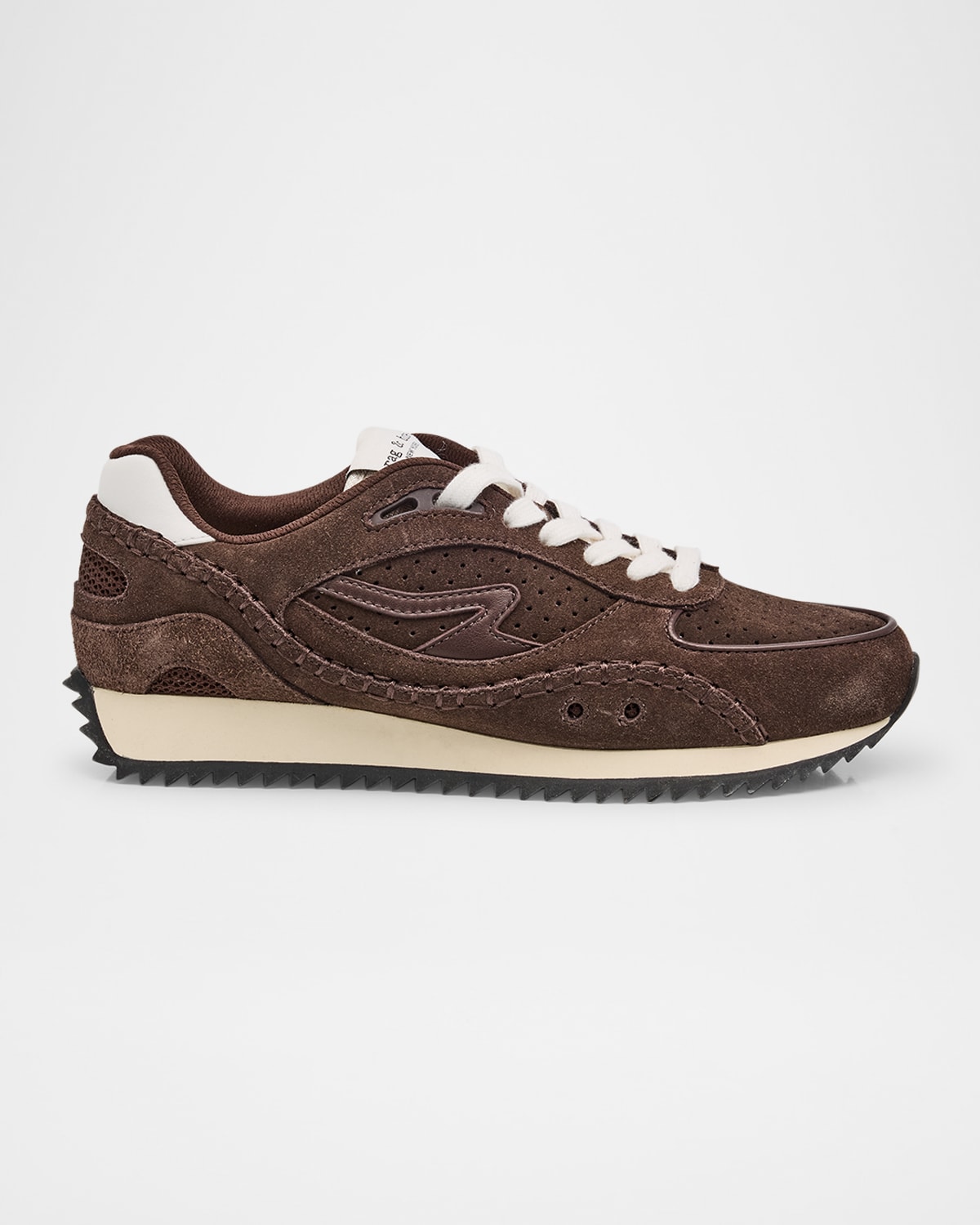 Rag & Bone Rb Drift Suede Runner Sneakers In Dark Espresso