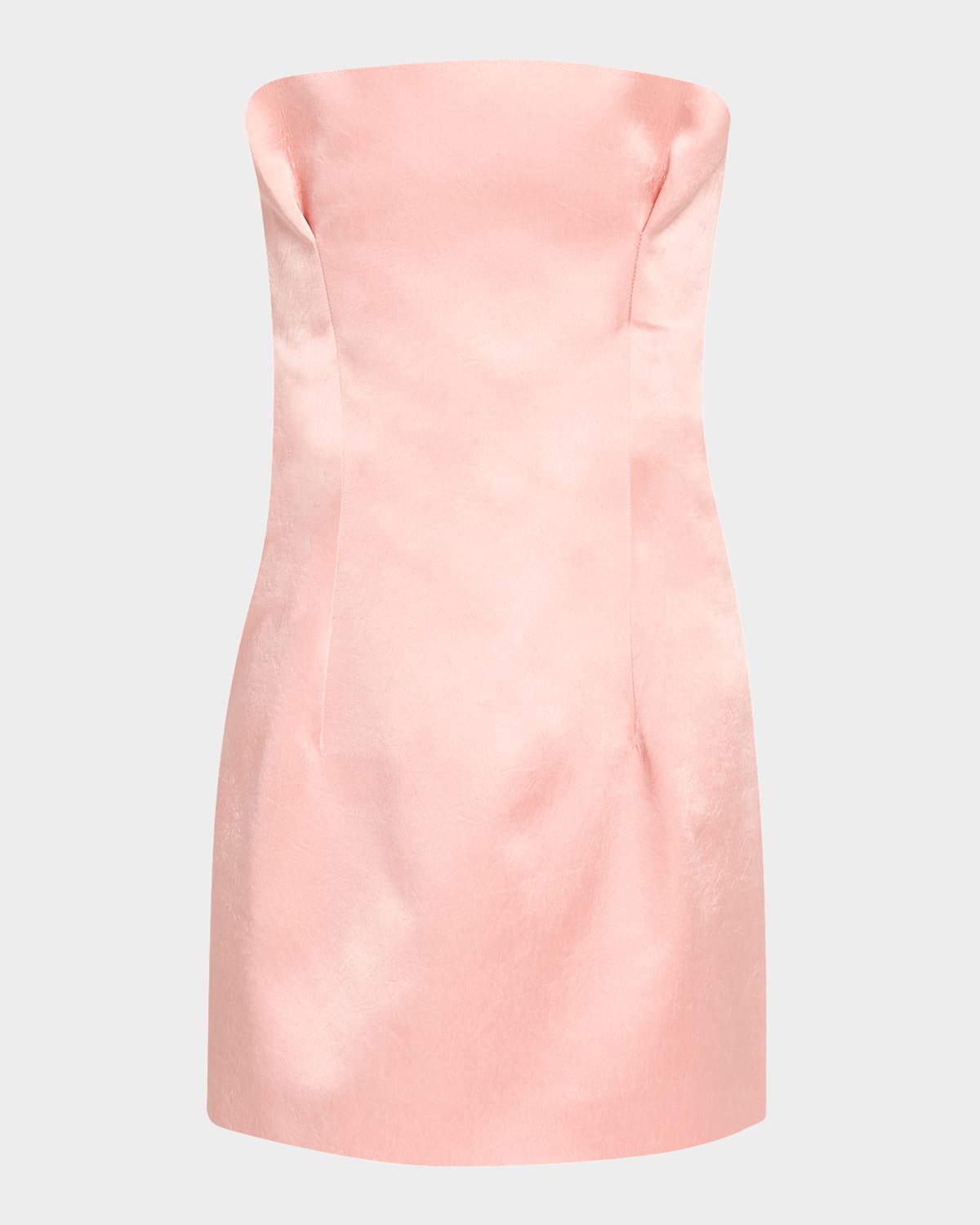 PHILOSOPHY DI LORENZO SERAFINI STRAPLESS PLEATS MINI DRESS 