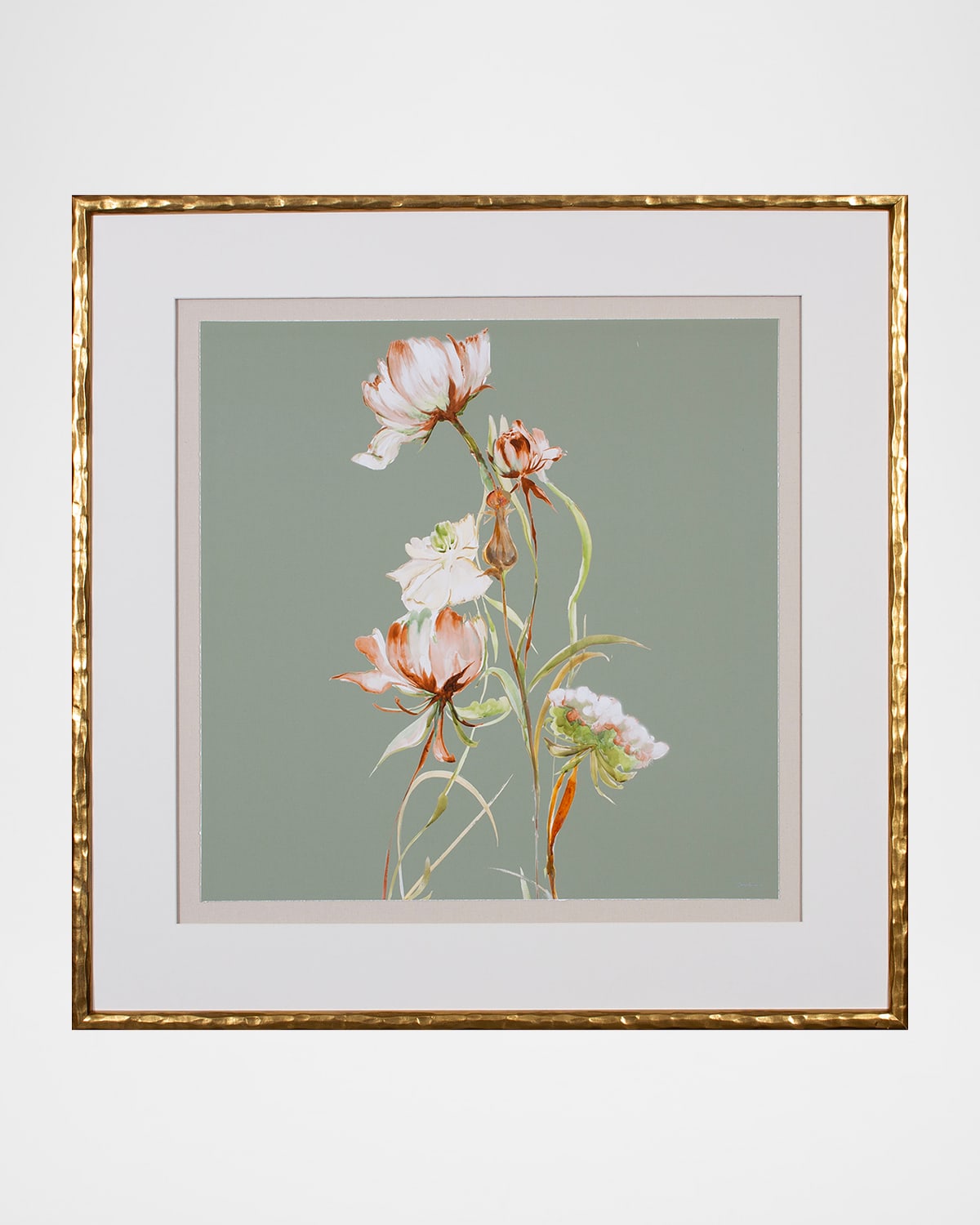 Shadow Catchers Green Botana Ii Framed Giclee In Multi