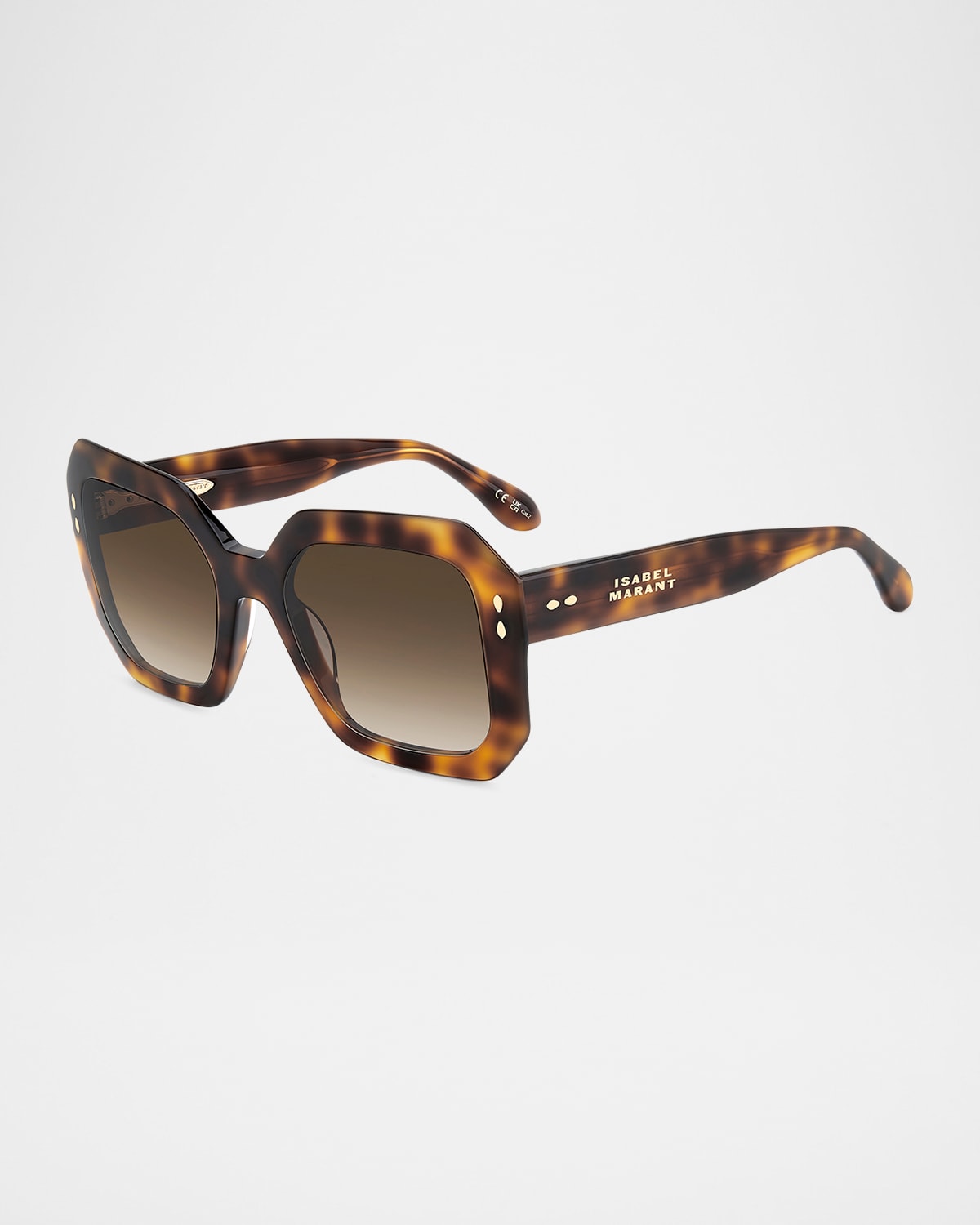 Isabel Marant The New Geometrical Sunglasses, 53mm In Havana/brown