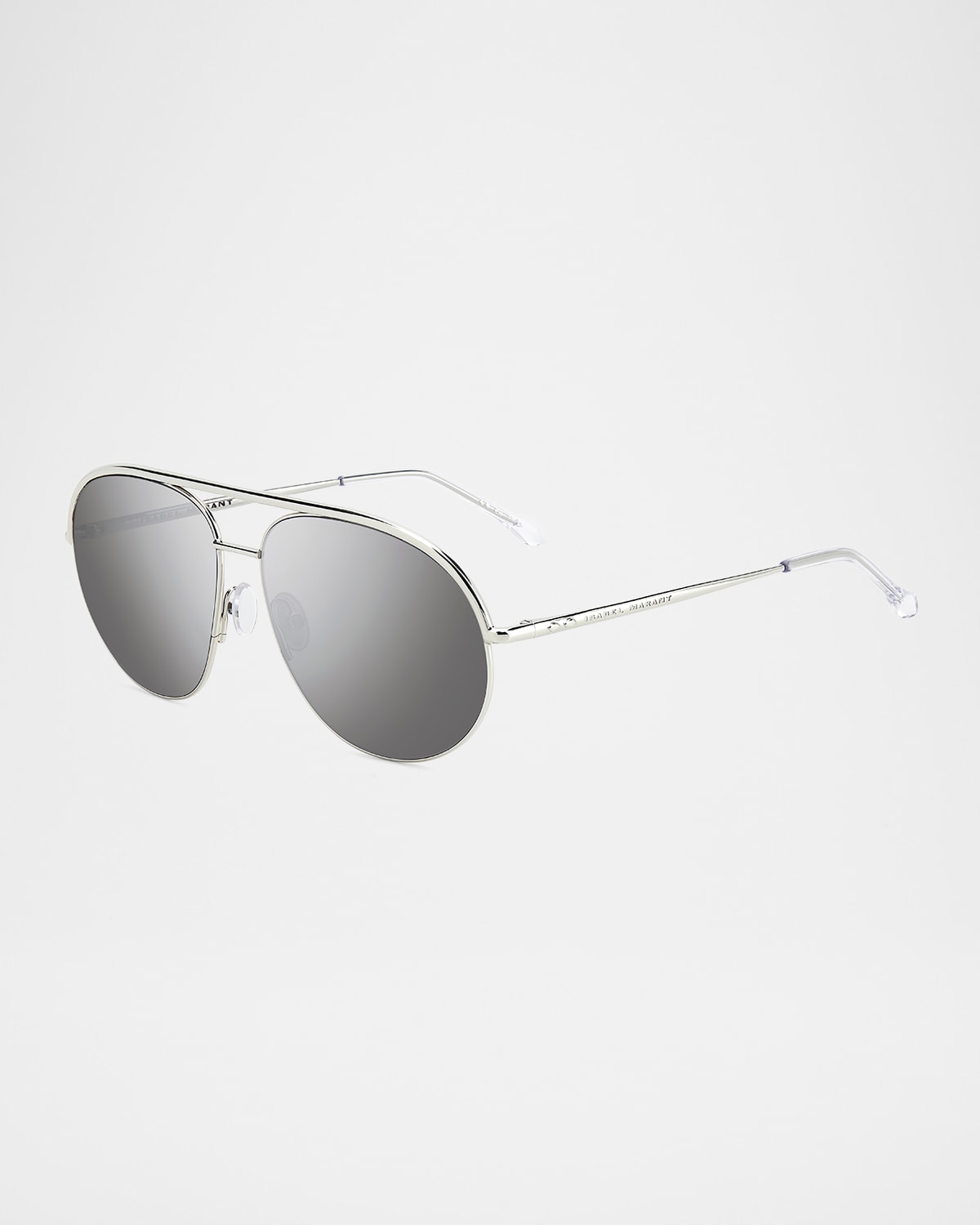 Isabel Marant The In Love Rectangle Sunglasses, 59mm In Silver