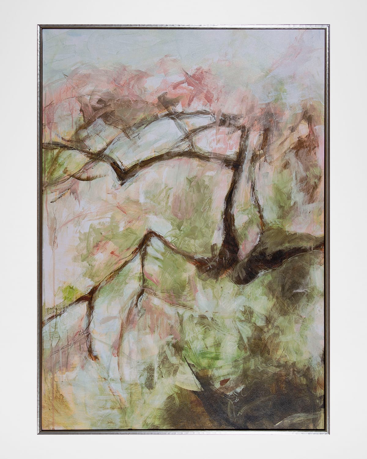 Shadow Catchers Spring Diptych I Framed Giclee In Multi