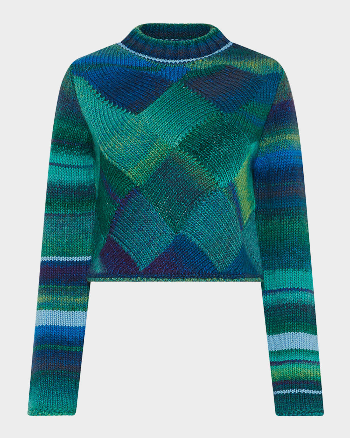 Oca Ombre Diagonal Knit Sweater