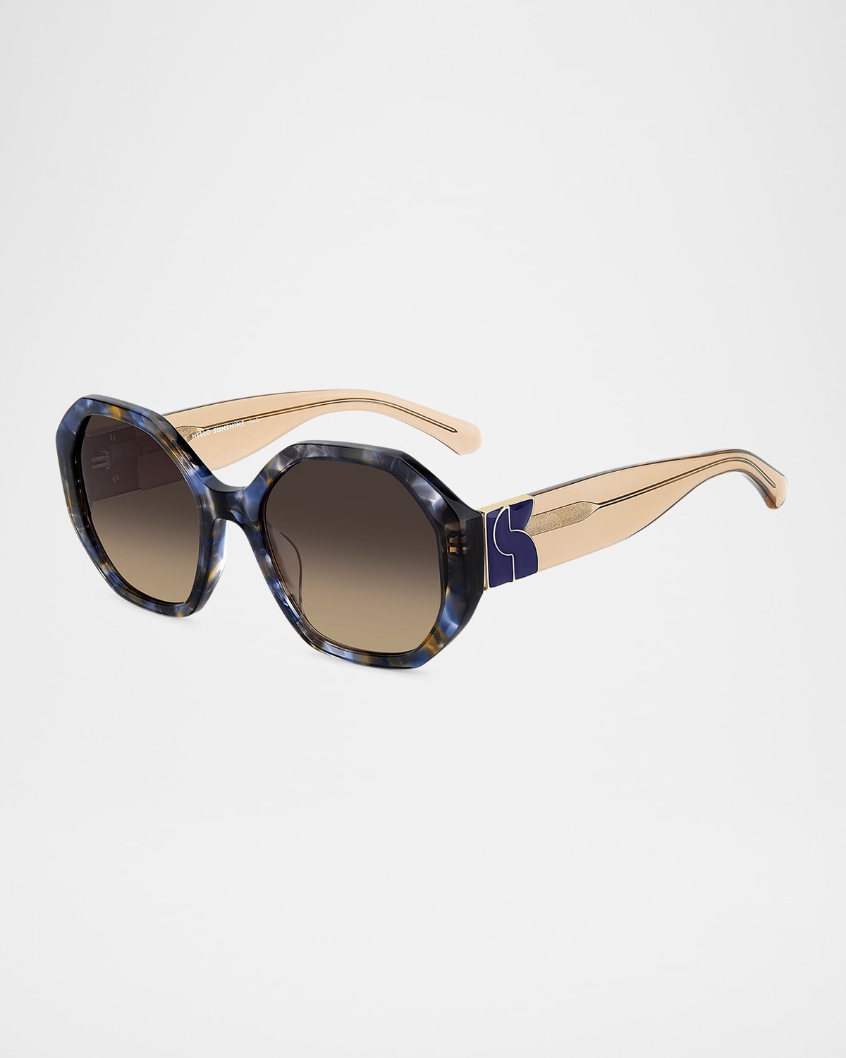 Kate Spade New York Flynnie 54mm Geometric Sunglasses In Brown