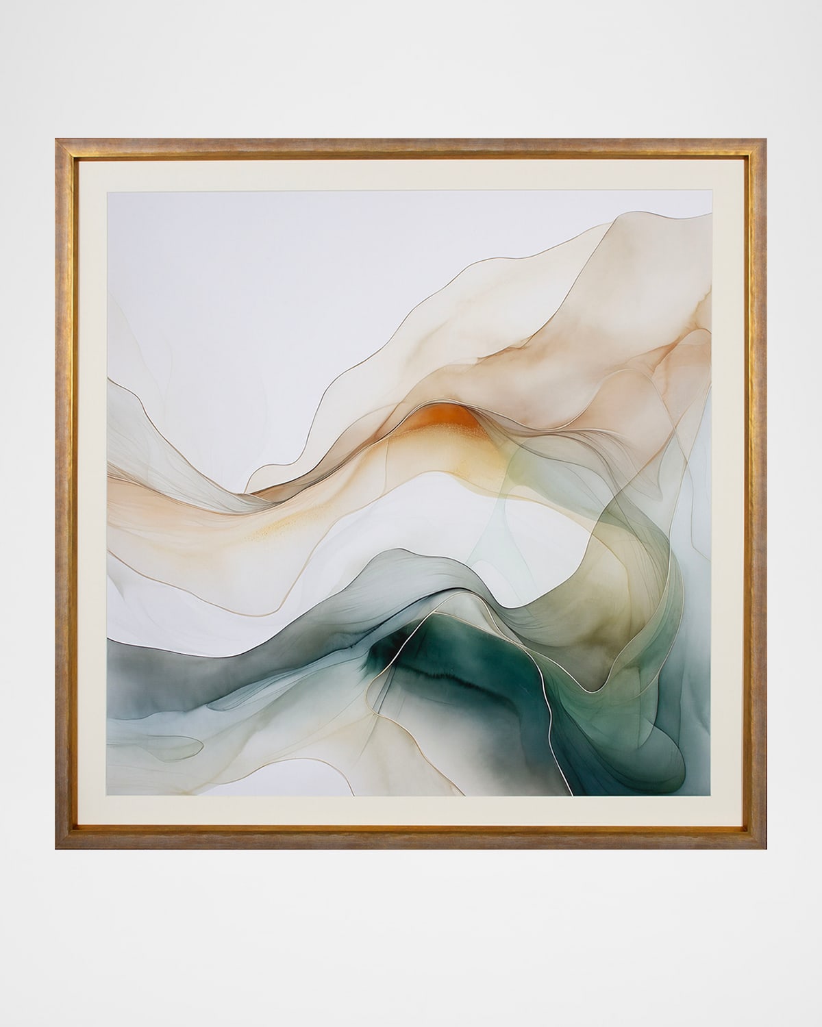Shadow Catchers Green Splash Ii Framed Giclee By Irina Orlov In Multi