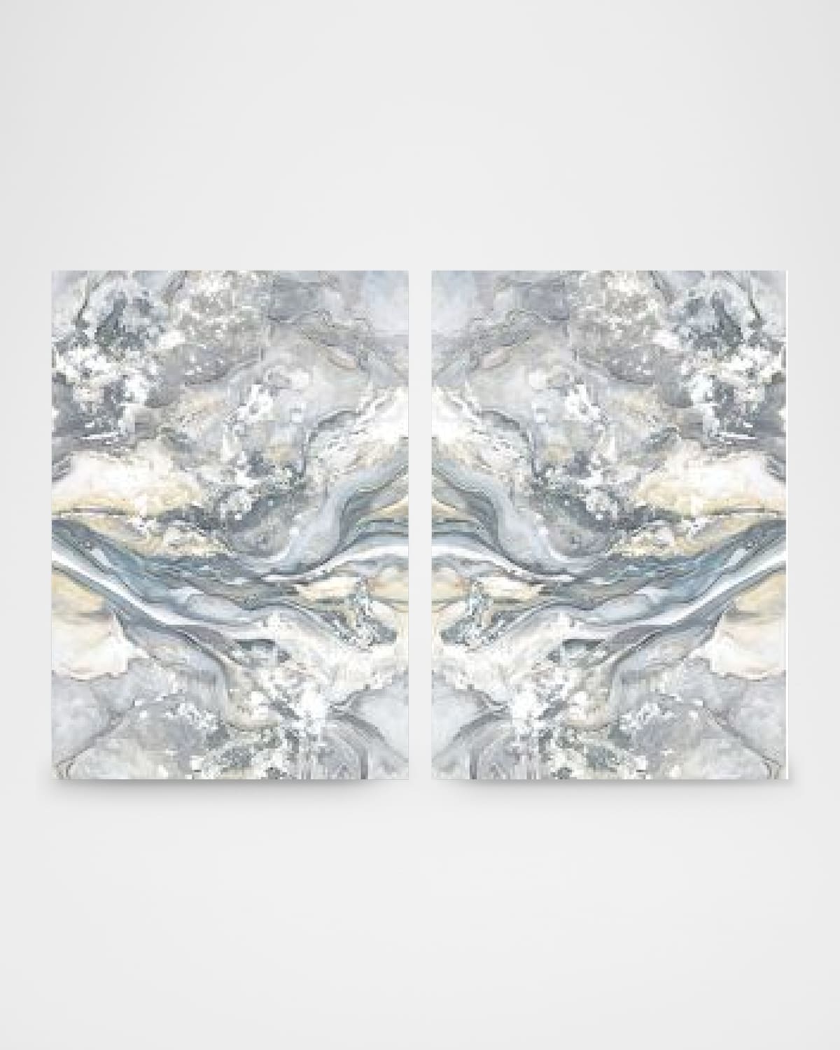 The Oliver Gal Artist Co. Soft Grey Shadows Framed Giclee Diptych In Gray
