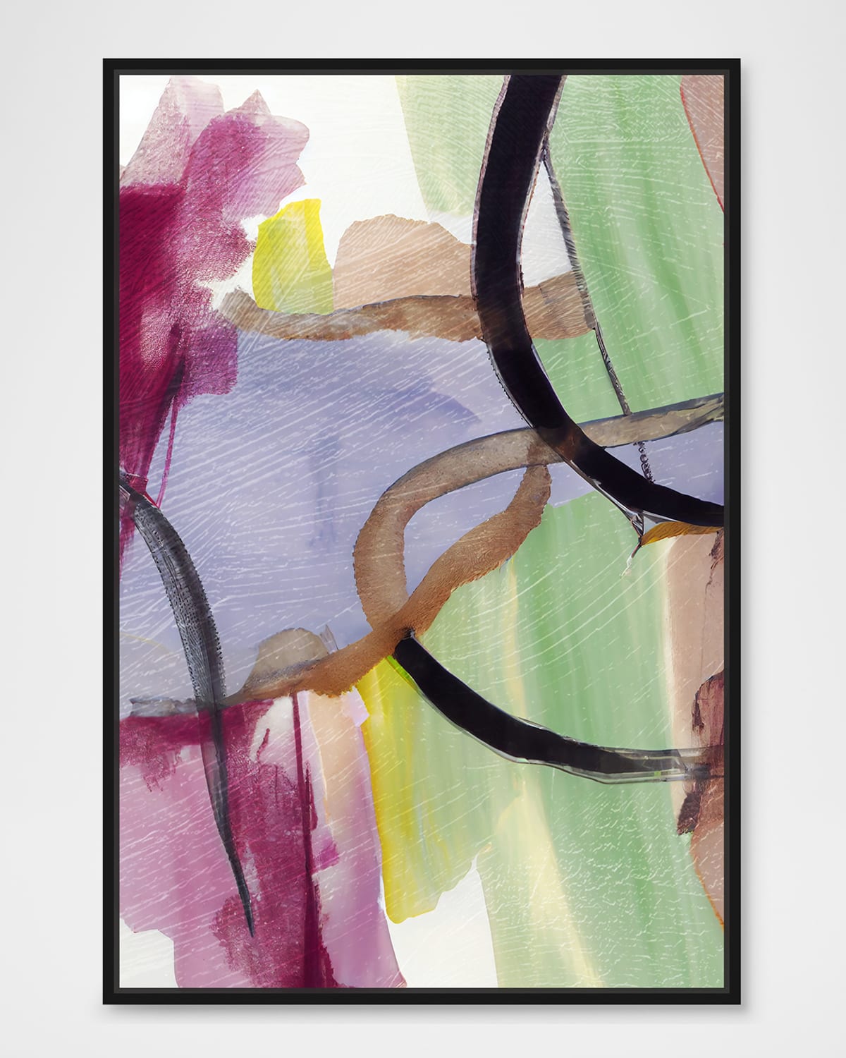 The Oliver Gal Artist Co. Basini 1 Framed Giclee In Green
