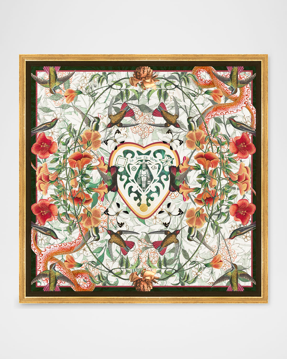 The Oliver Gal Artist Co. Joy Of Life Hand-embellished Framed Giclee In Neutral