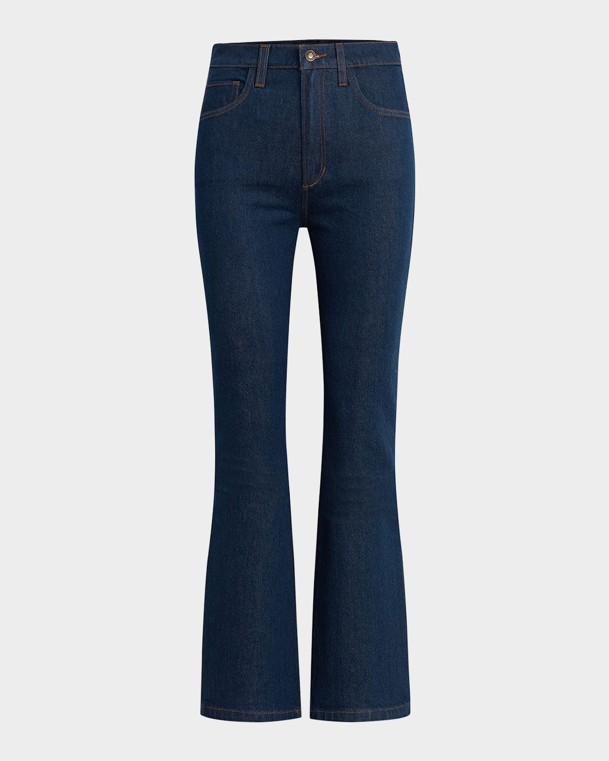 Shop Favorite Daughter The Valentina Super High-rise Mini Bootcut Jeans In Pepper