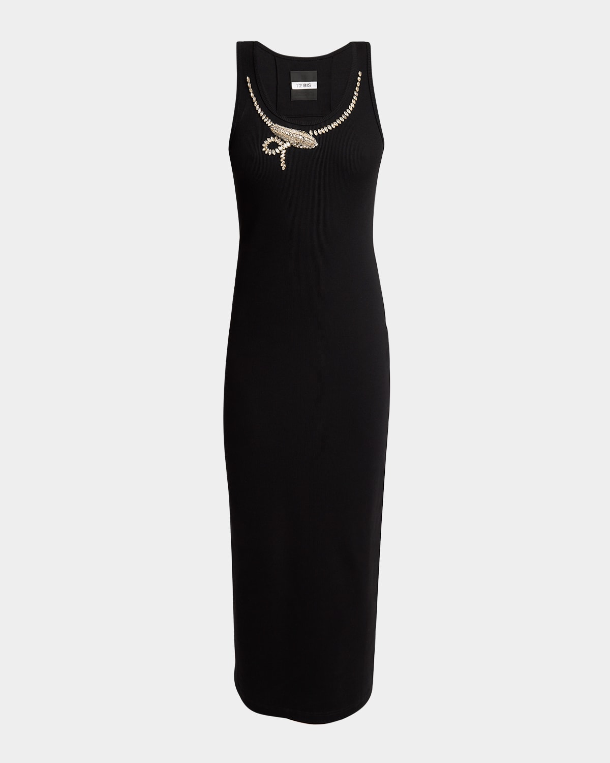 Givenchy Snake Crystal Tank Dress In Black
