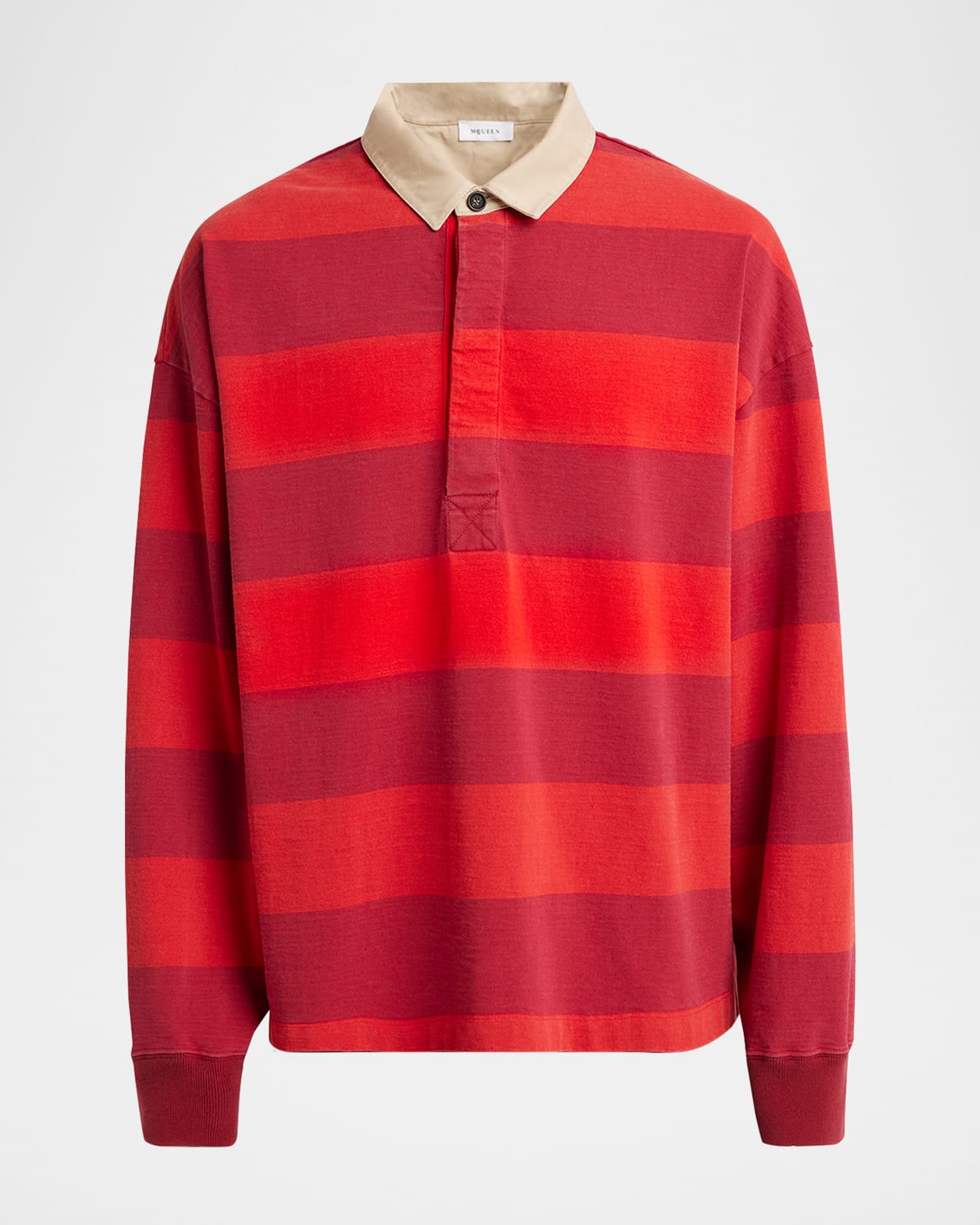 McQueen Men's Oversized Rugby Polo Shirt