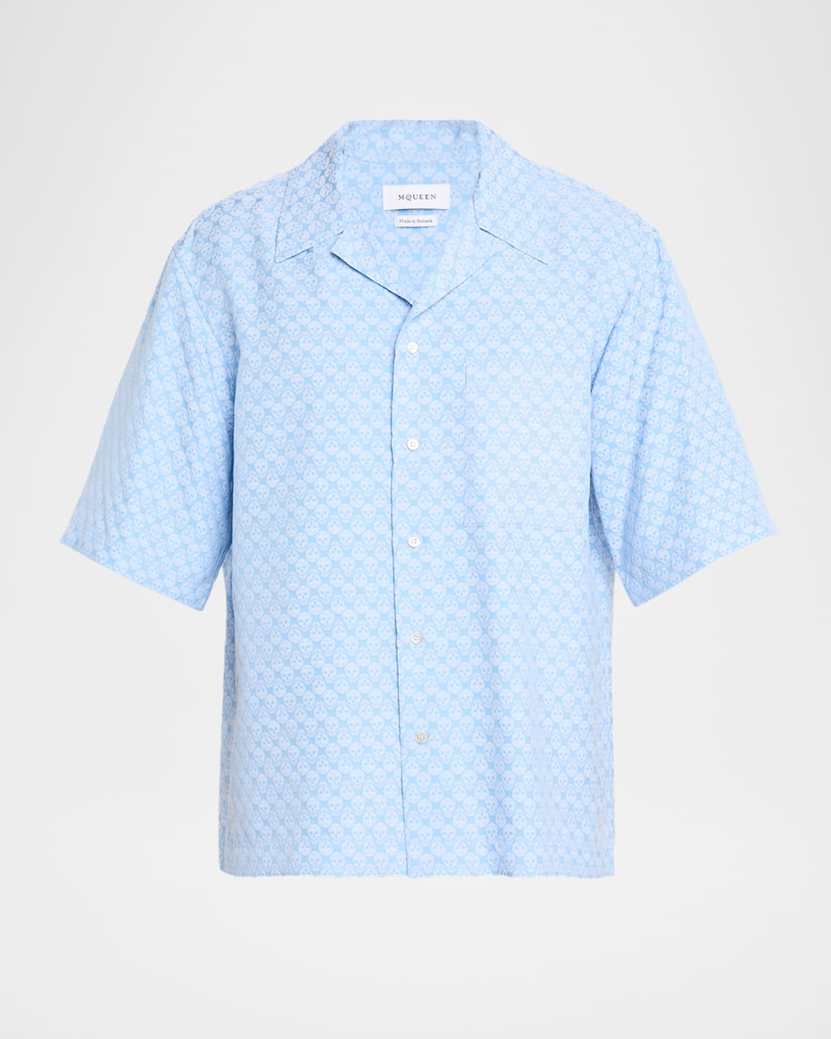 Alexander Mcqueen Men's Skull Jacquard Pajama Shirt