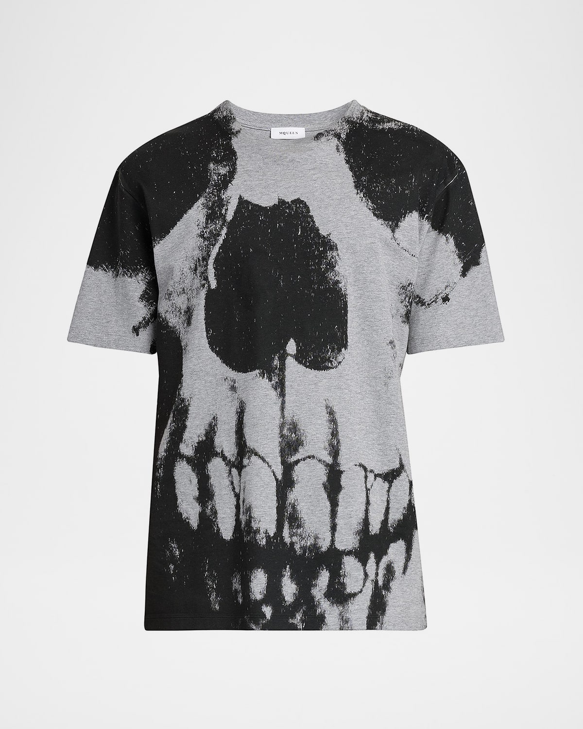 Alexander Mcqueen Mcqueen 'skull' T-shirt In Grey