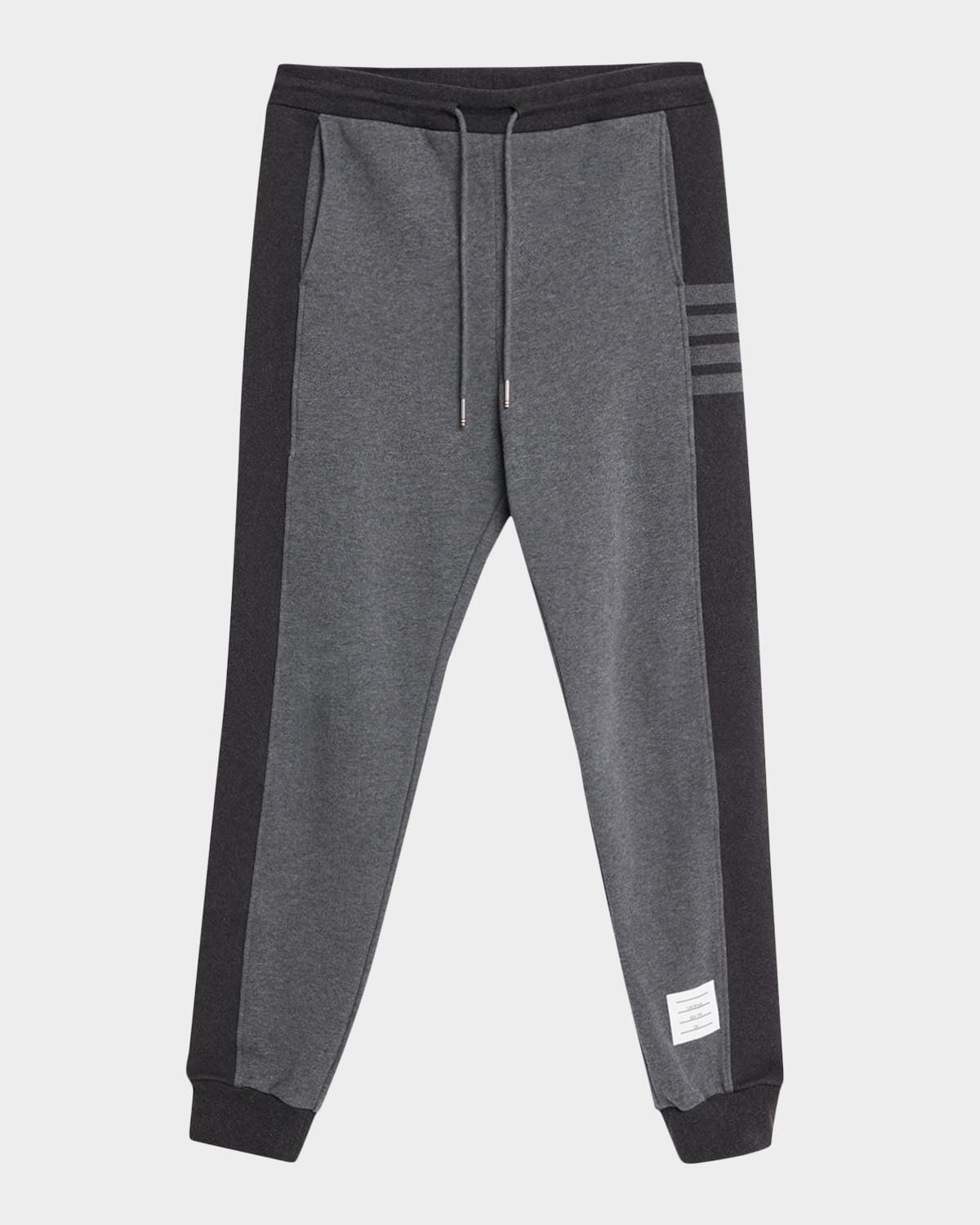 Thom Browne Men's 4-bar Colorblock Sweatpants In Gray