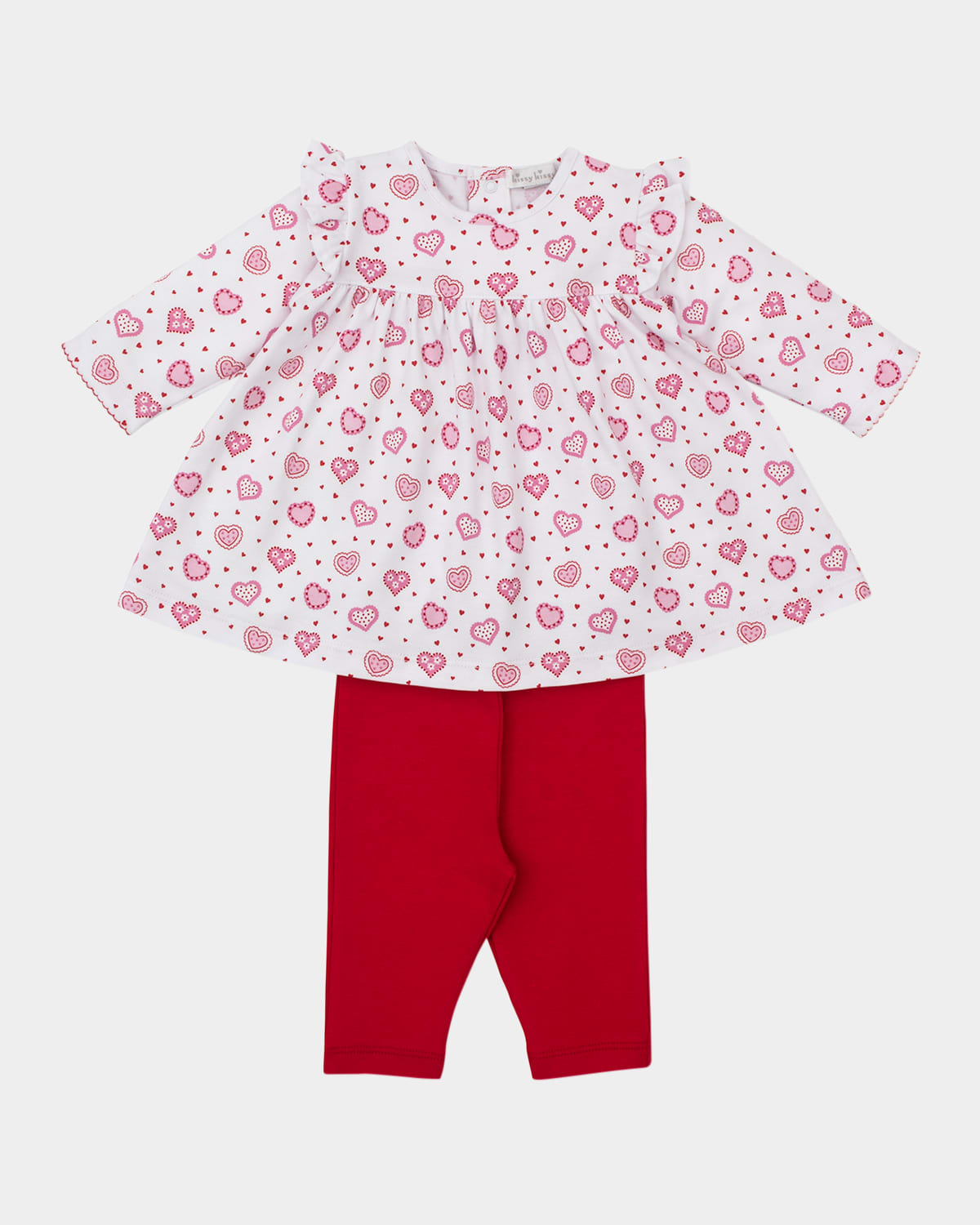 KISSY KISSY GIRL'S HEARTFELT HEARTS DRESS SET 