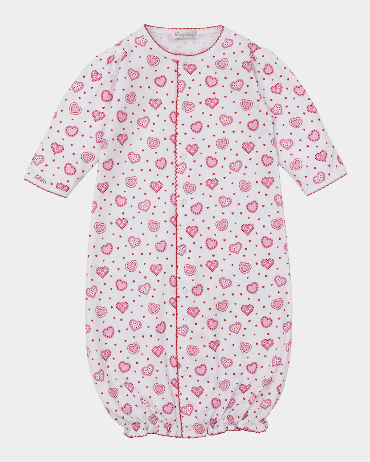KISSY KISSY GIRL'S HEARTFELT HEARTS CONVERTIBLE GOWN AND HAT SET 