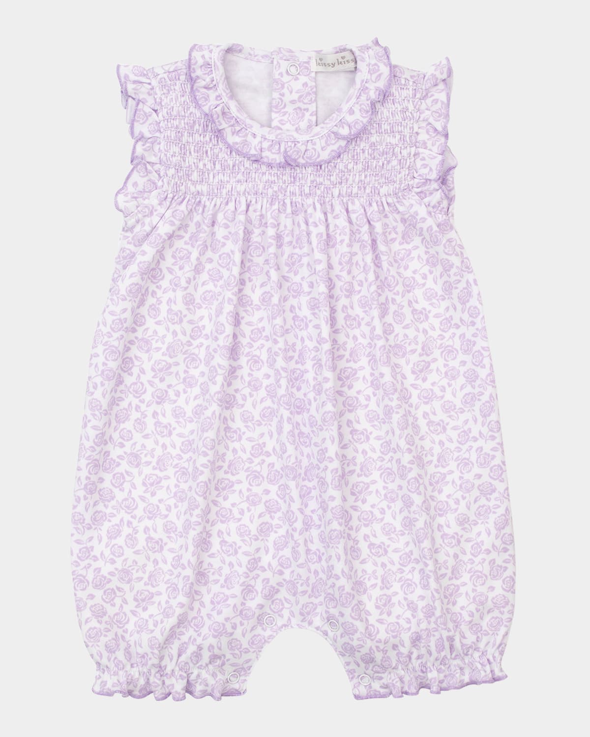 Kissy Kissy Girl's Summer Gardens Smocked Playsuit In Li