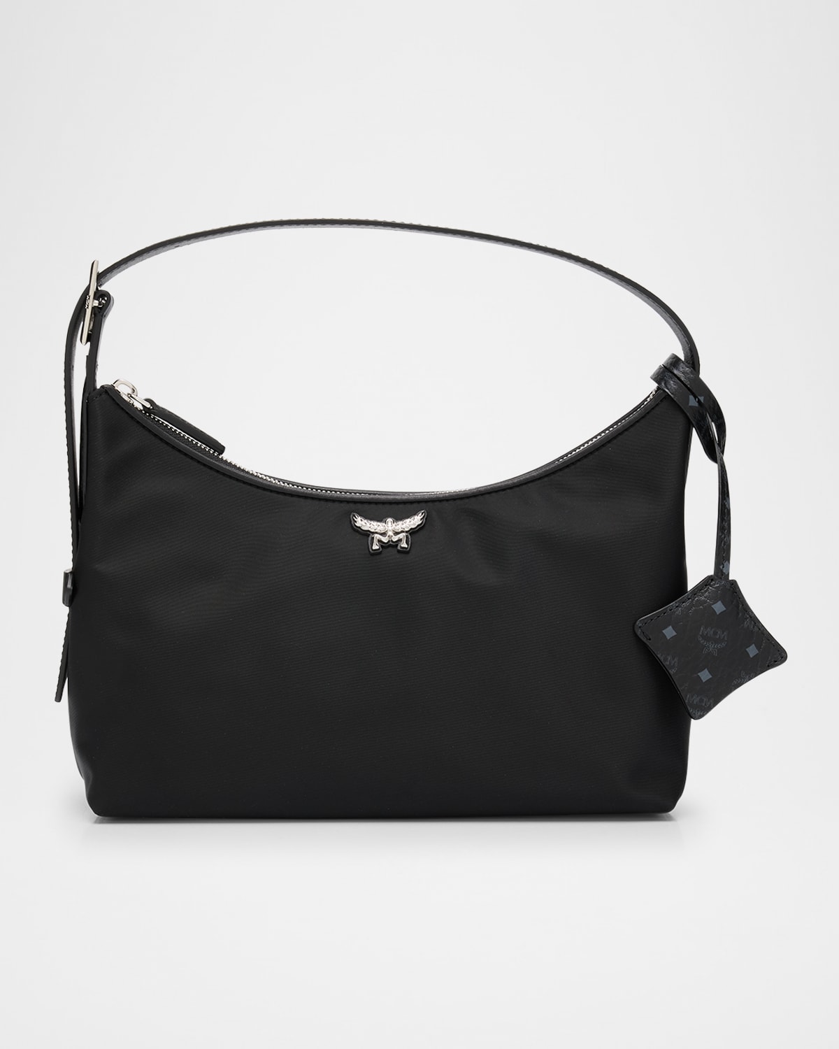 Mcm Aren Hobo Bag In Black
