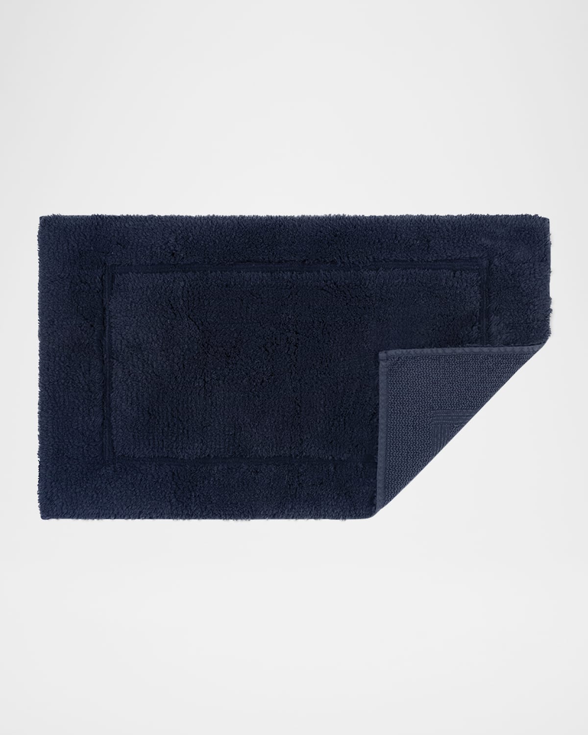 Matouk Milagro Small Bath Rug In Navy