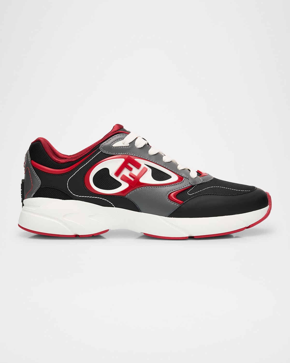 Men's Fendi Forward Mesh Low-Top Sneakers