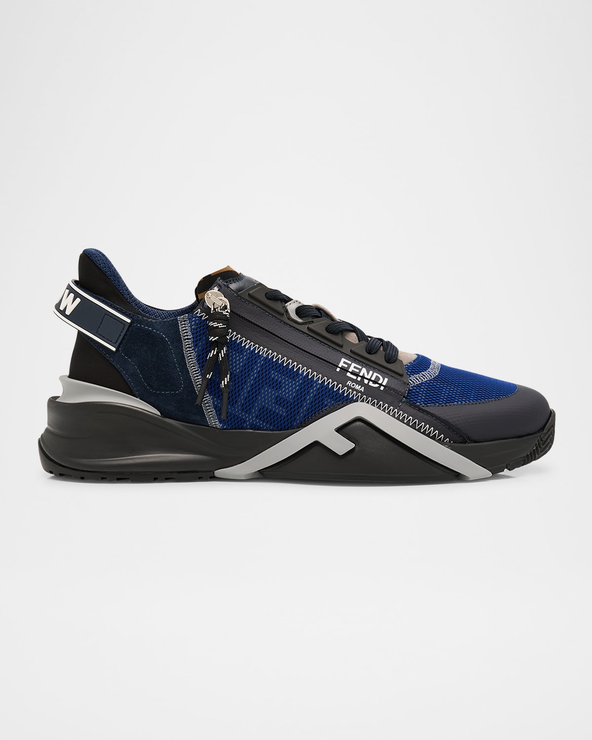 Men's Flow Mixed Media Low-Top Sneakers