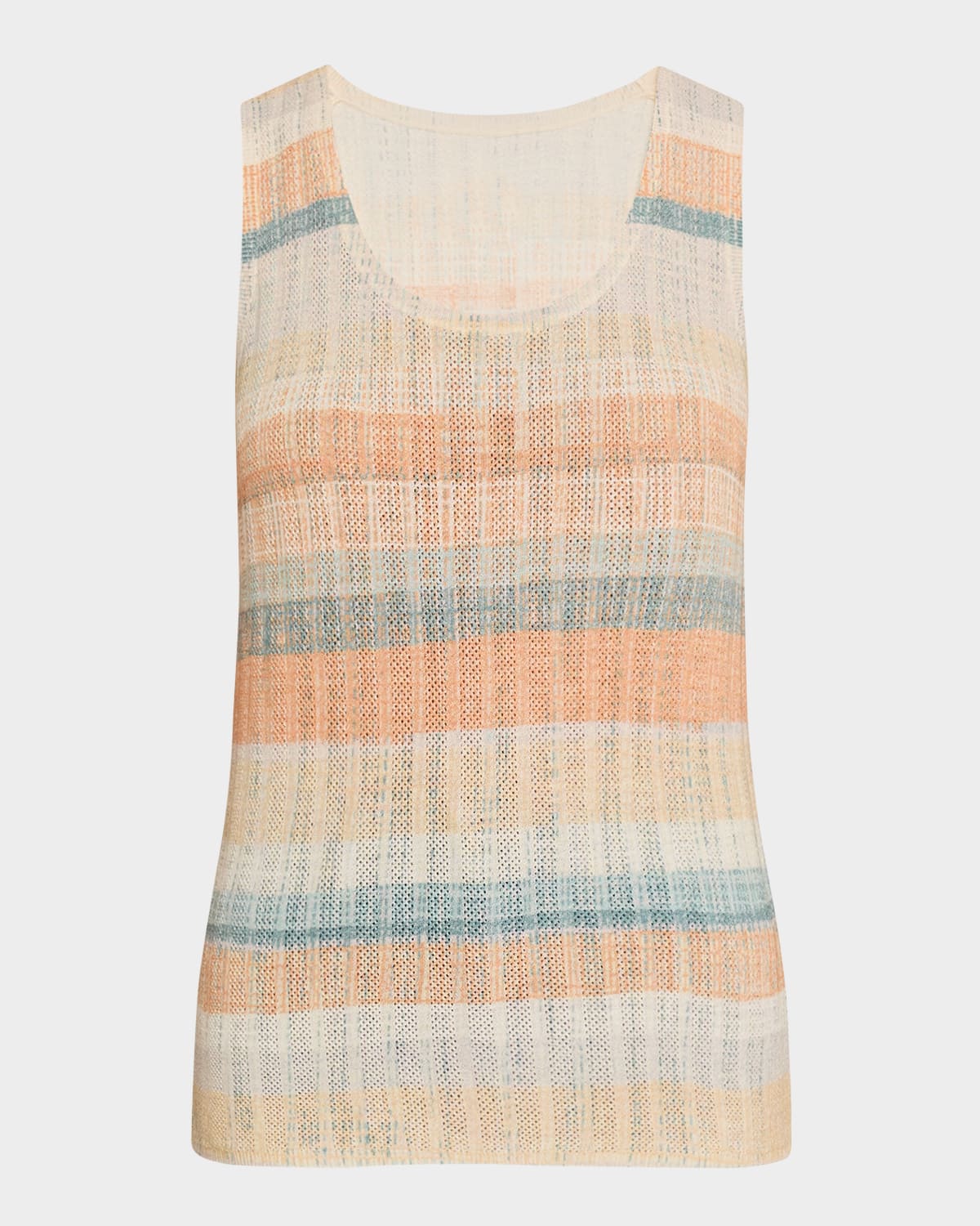 Superfine Cashmere Striped Cardigan