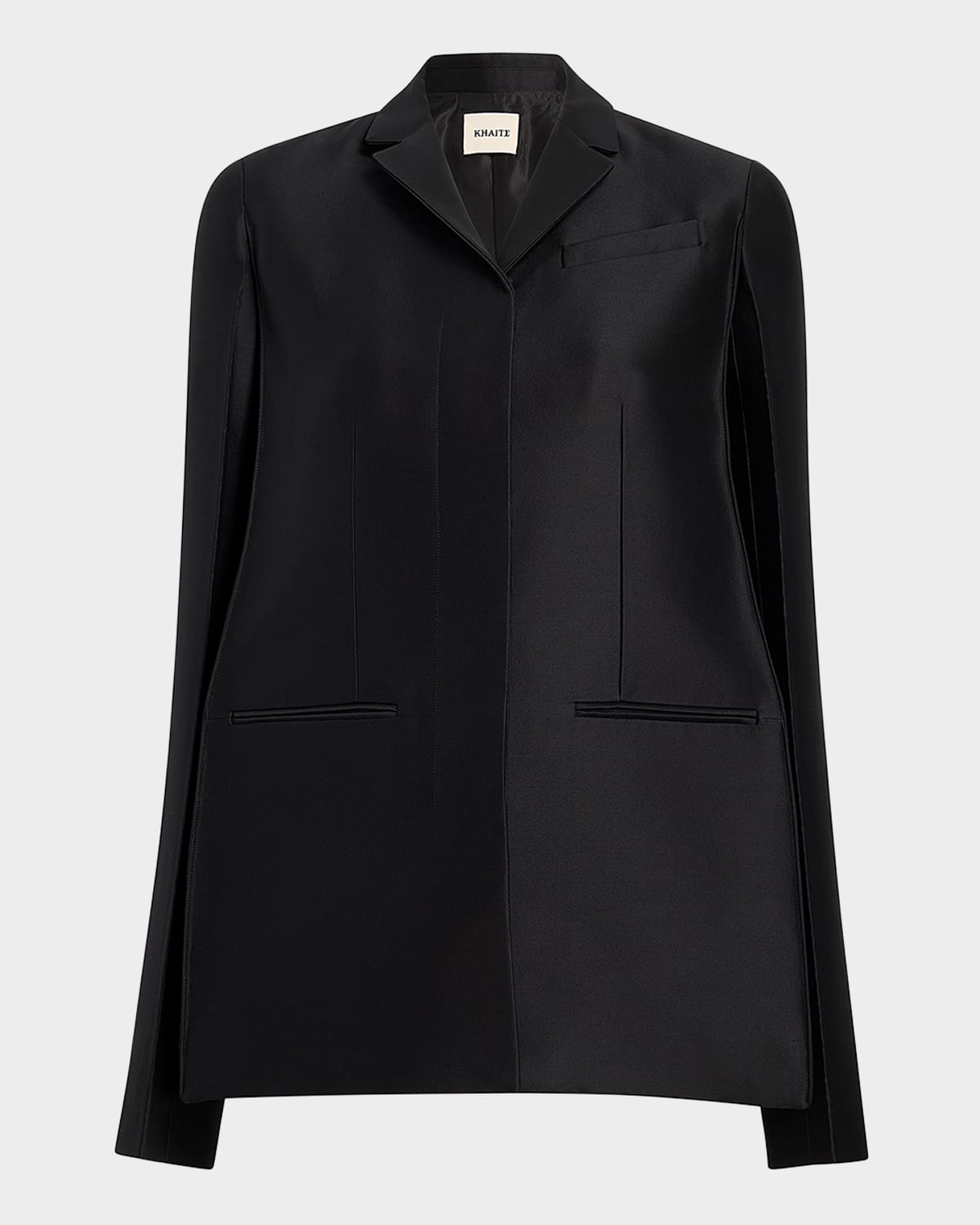 Shop Khaite Crittan Single-breasted Jacket In Black