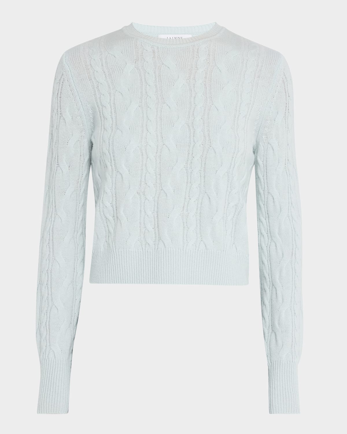 Cashmere Shrunken Cable-Knit Sweater