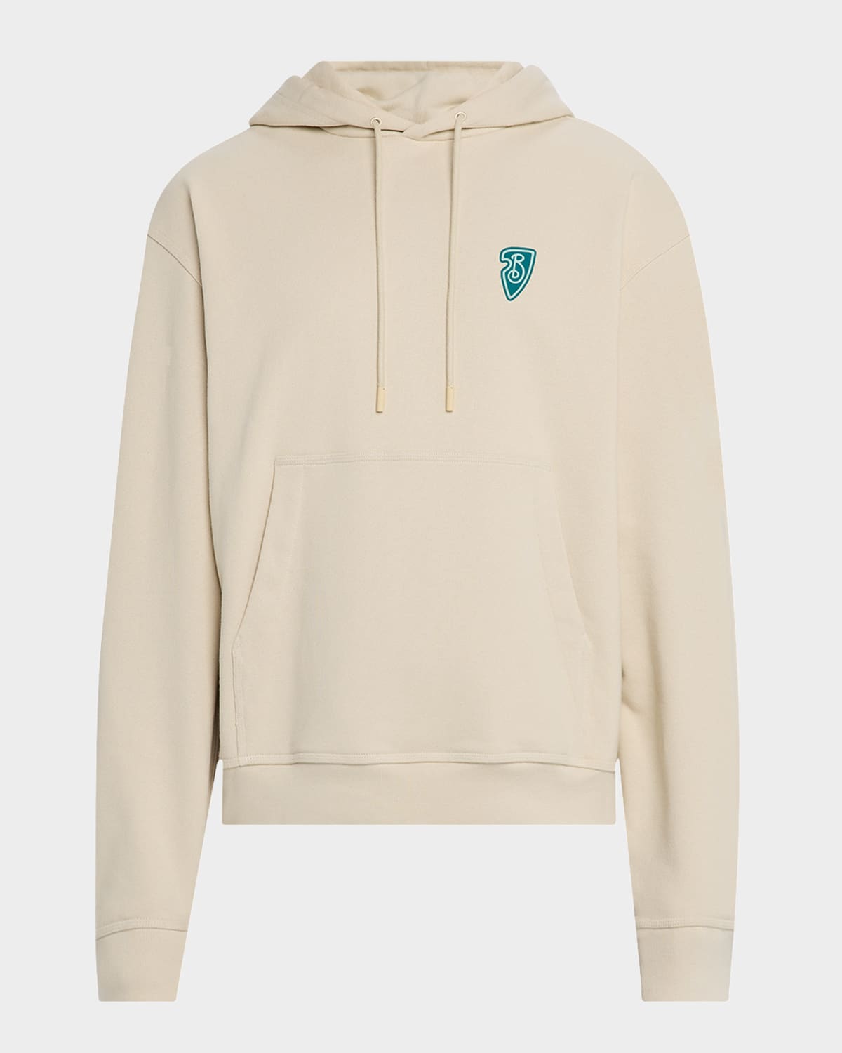 Burberry White Cotton Sweatshirt With Drawstring Hood In Alpine