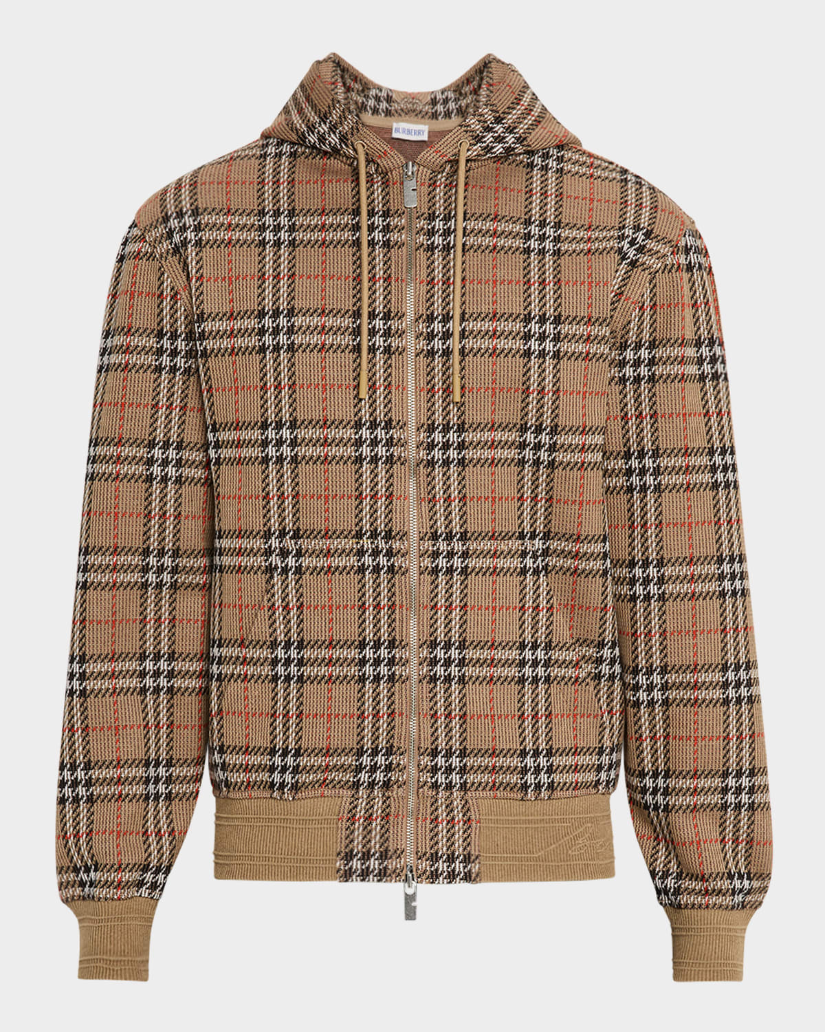 Men's Check Full-Zip Hoodie