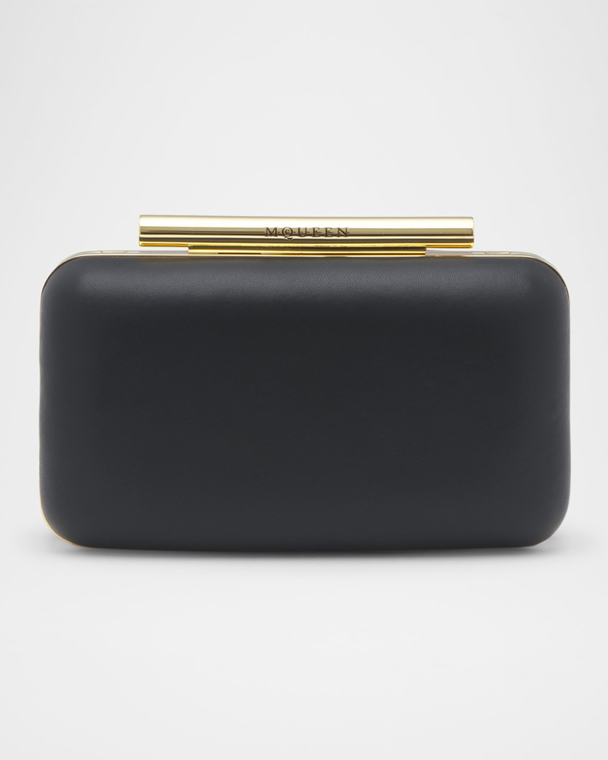 Alexander Mcqueen T-bar Box Clutch Bag In Black
