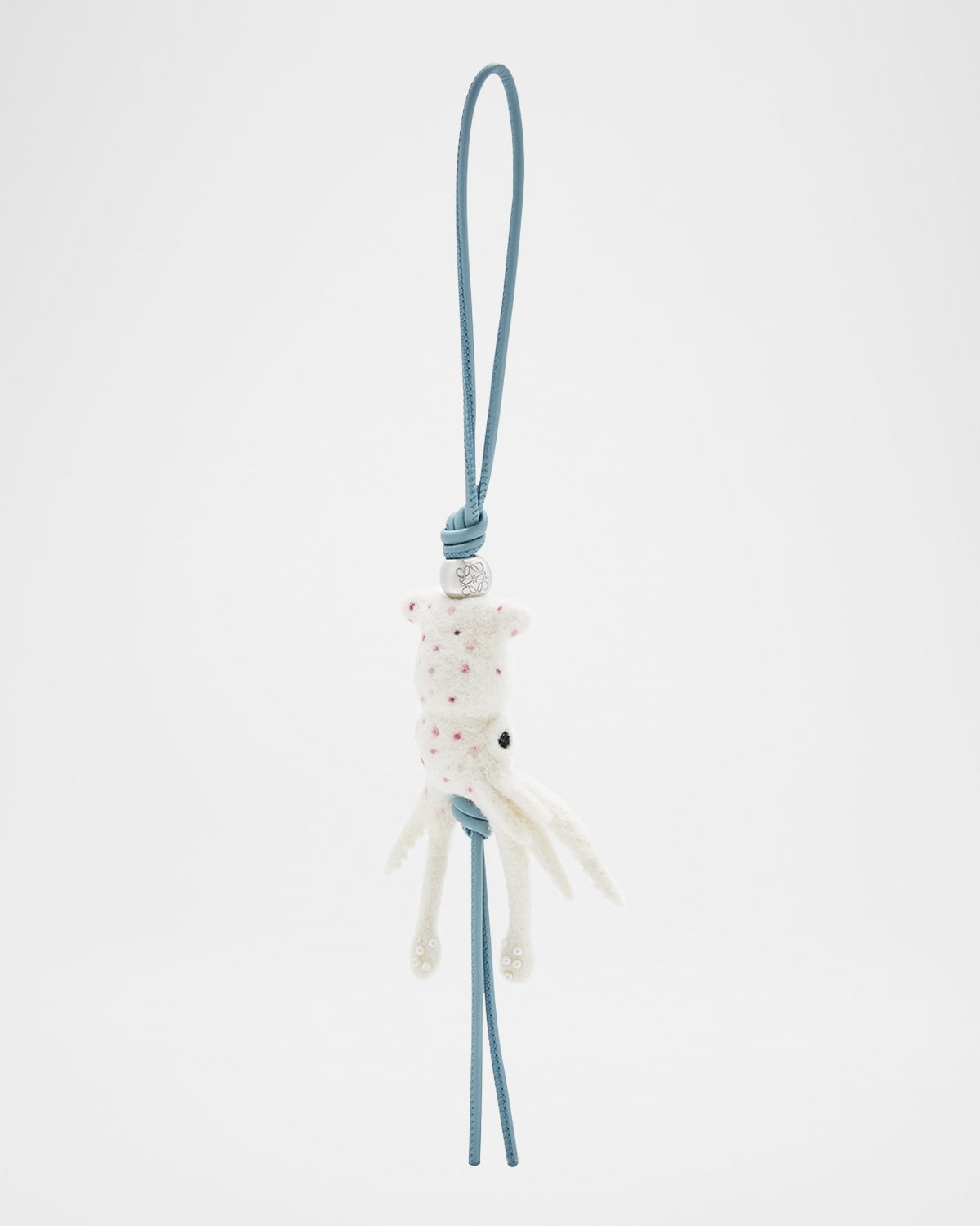 Loewe X Suna Fujita Octopus Keyring In 1921 Soft Whitepink