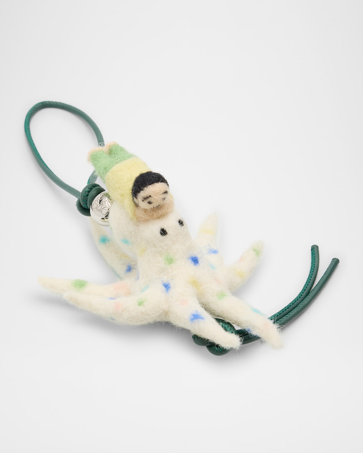 LOEWE KID AND OCTOPUS BAG CHARM IN WOOL FELT 
