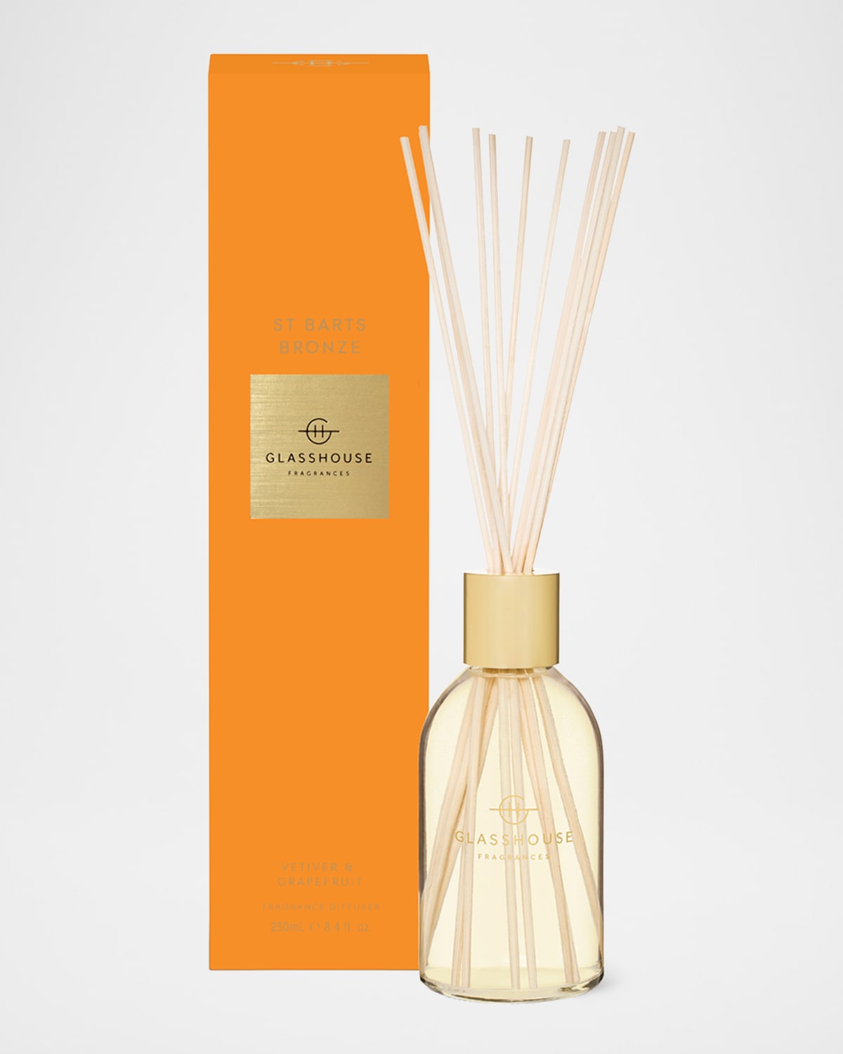 Glasshouse Fragrances St. Barts Bronze Diffuser, 8.4 Oz.