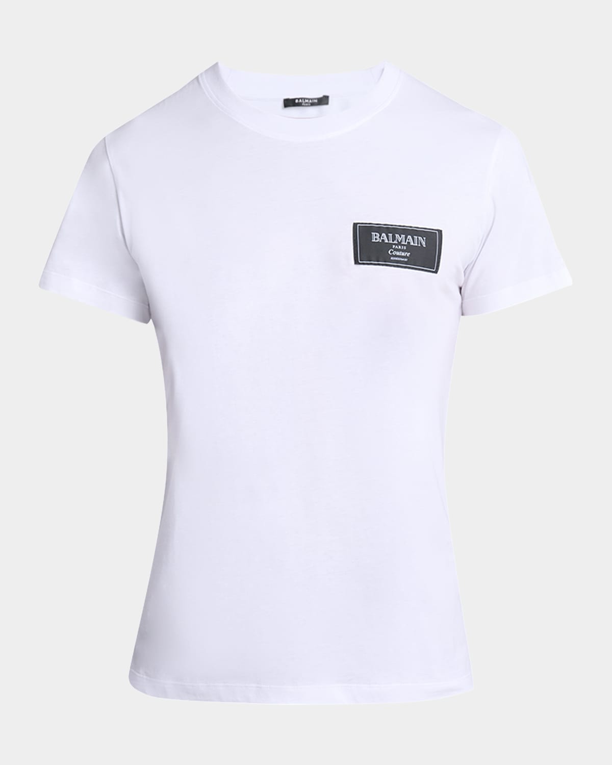 BALMAIN MEN'S COUTURE LABEL T-SHIRT 