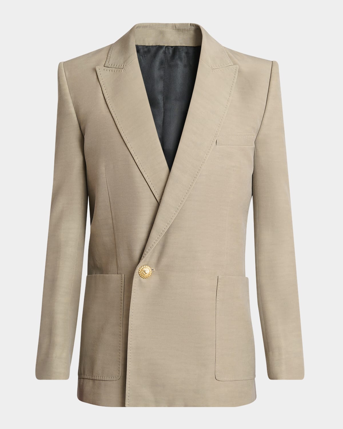 BALMAIN MEN'S TAILORED SINGLE-BUTTON SPORT COAT 