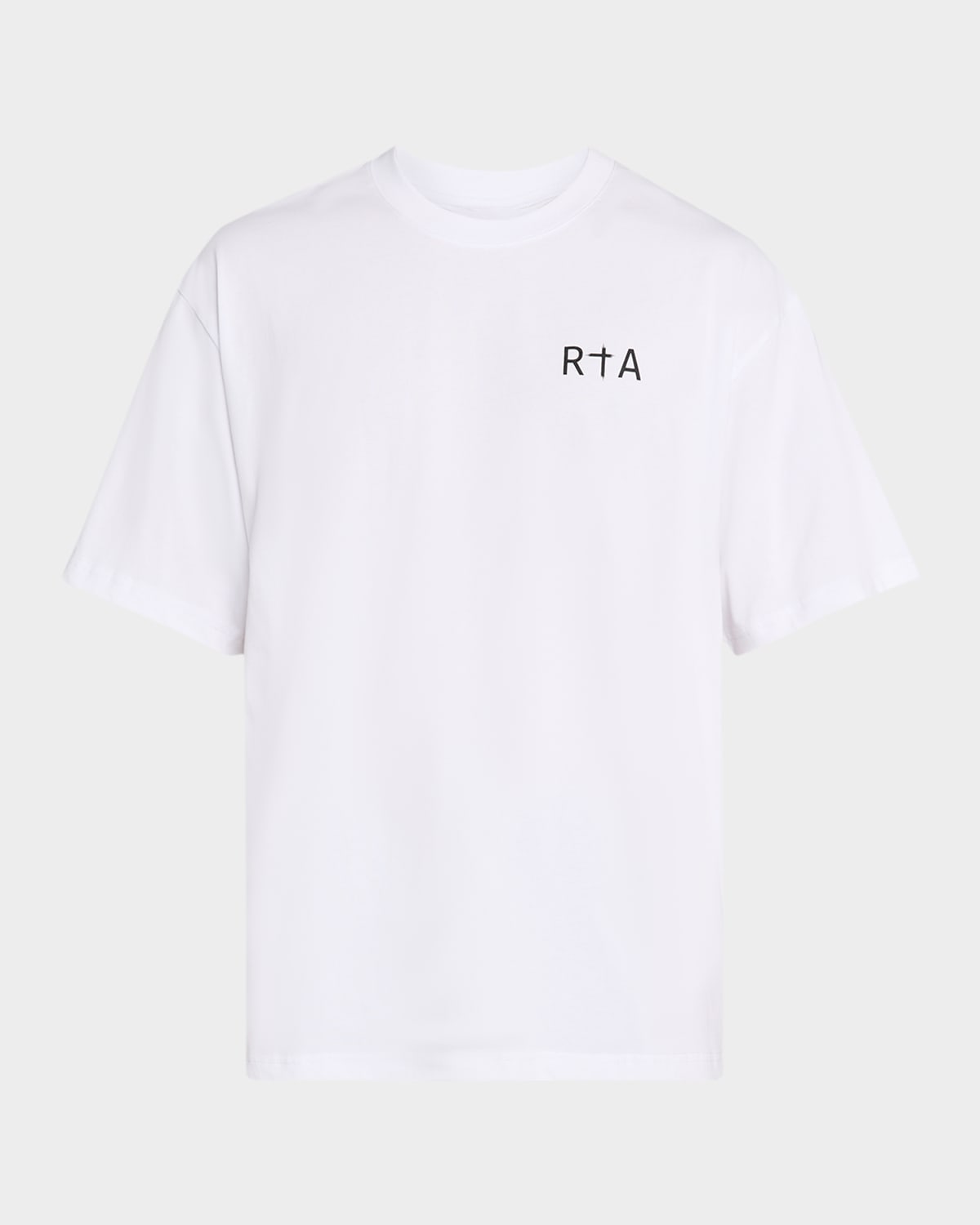 Rta Colin Oversize Logo Graphic T-shirt In White