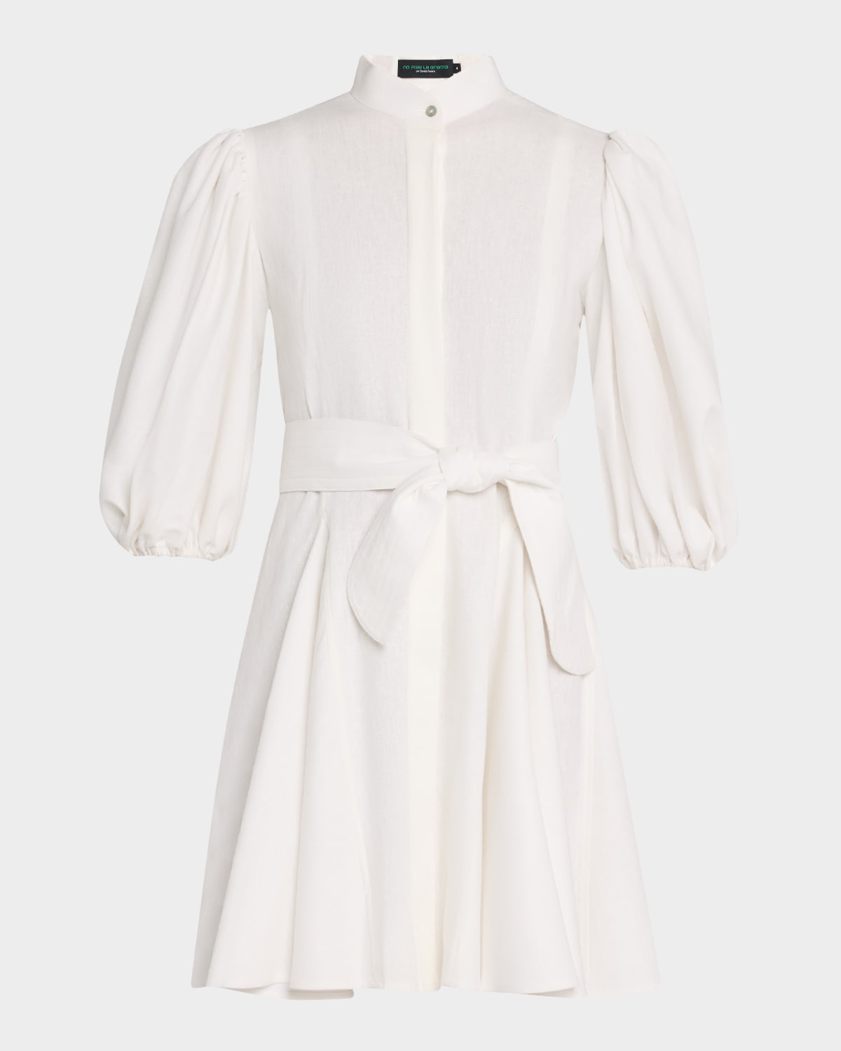 Bromelia Linen Mini Shirtdress
