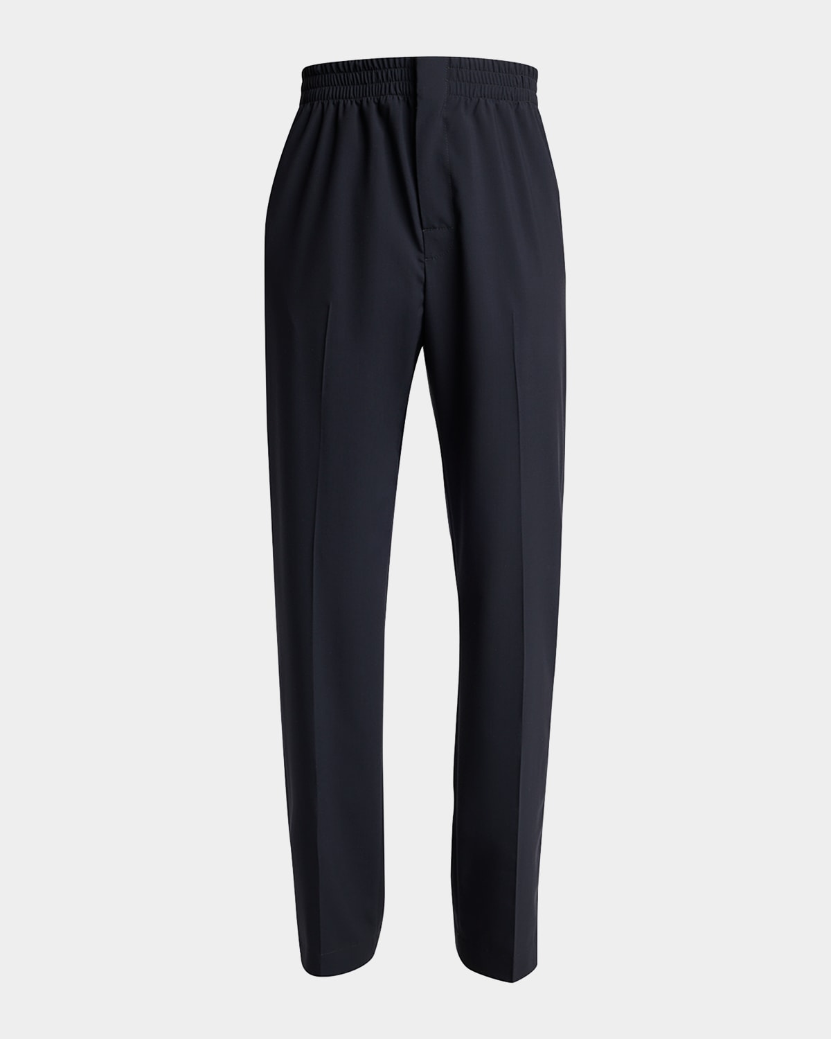 Bottega Veneta Lightweight Wool Trousers In Ink