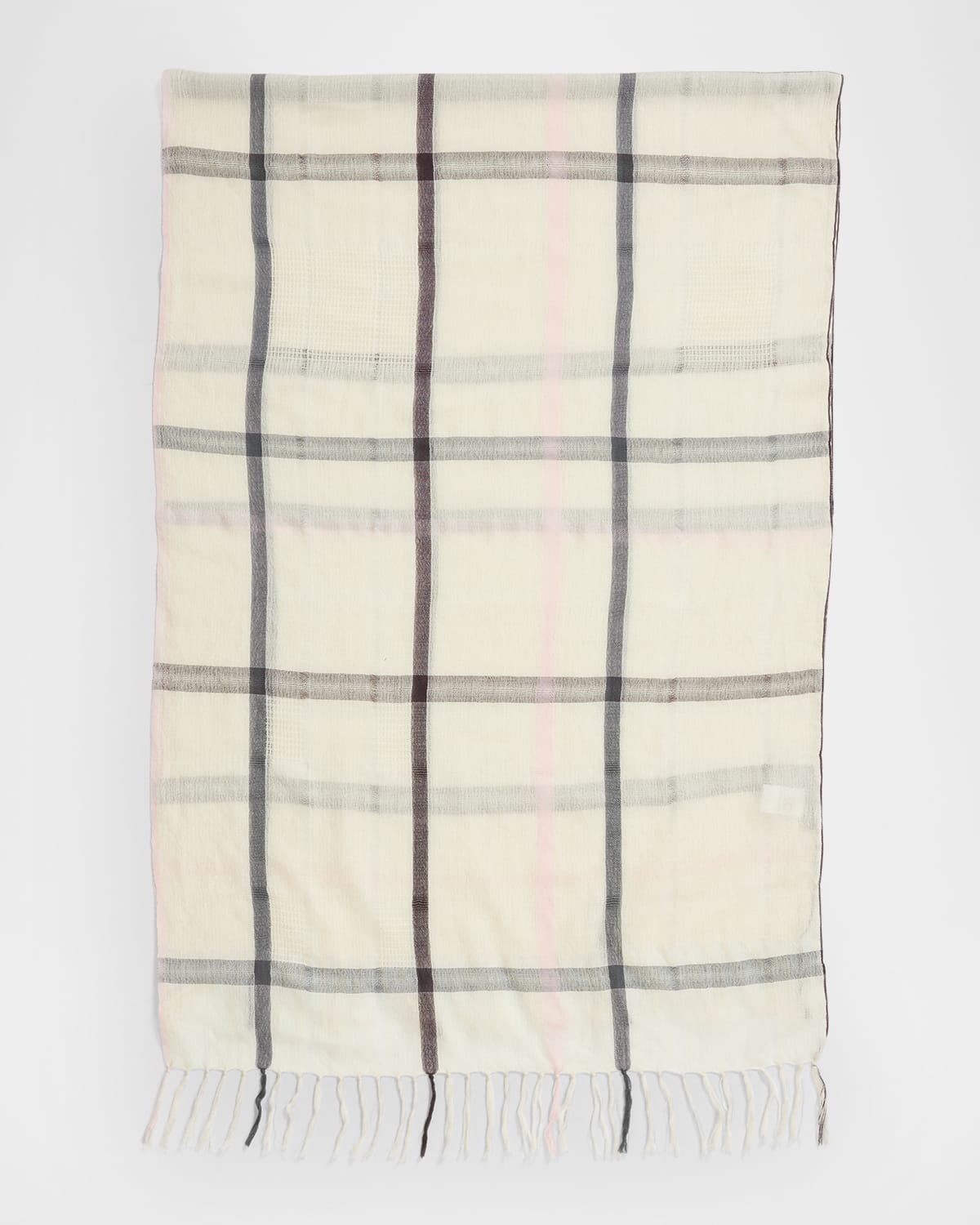 Rosa Check-Print Cashmere Blend Scarf
