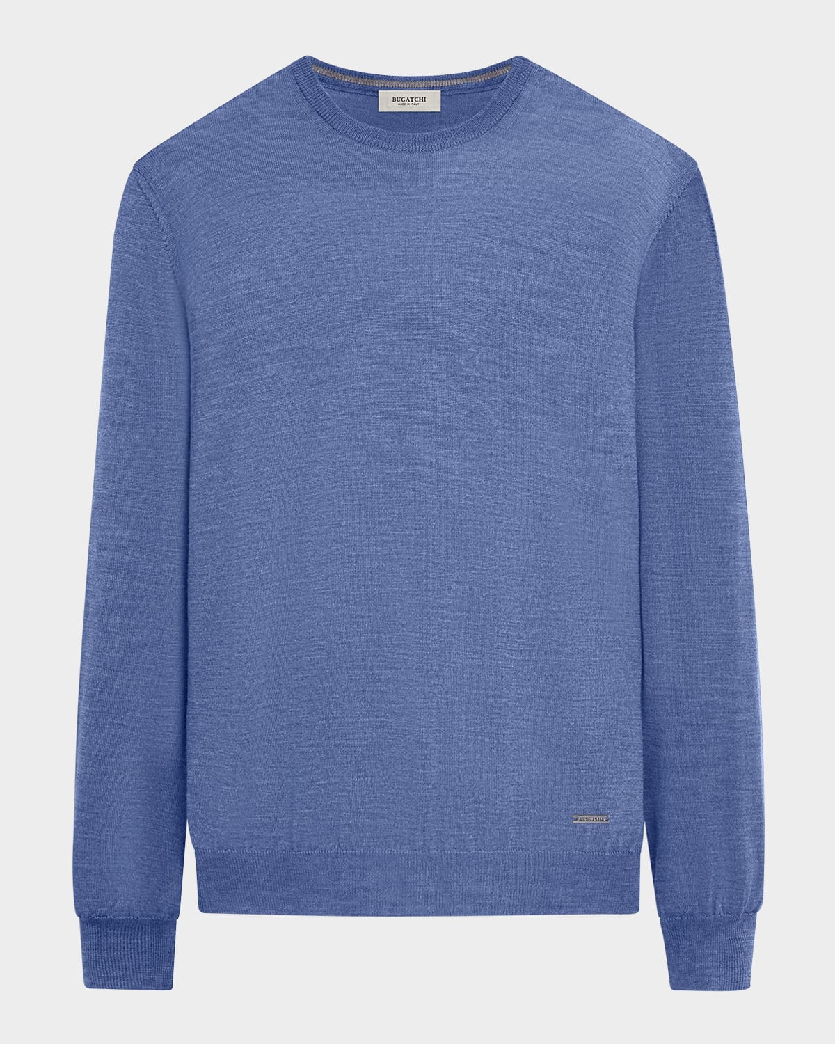 Bugatchi Scott Crewneck Merino Wool Sweater In Denim