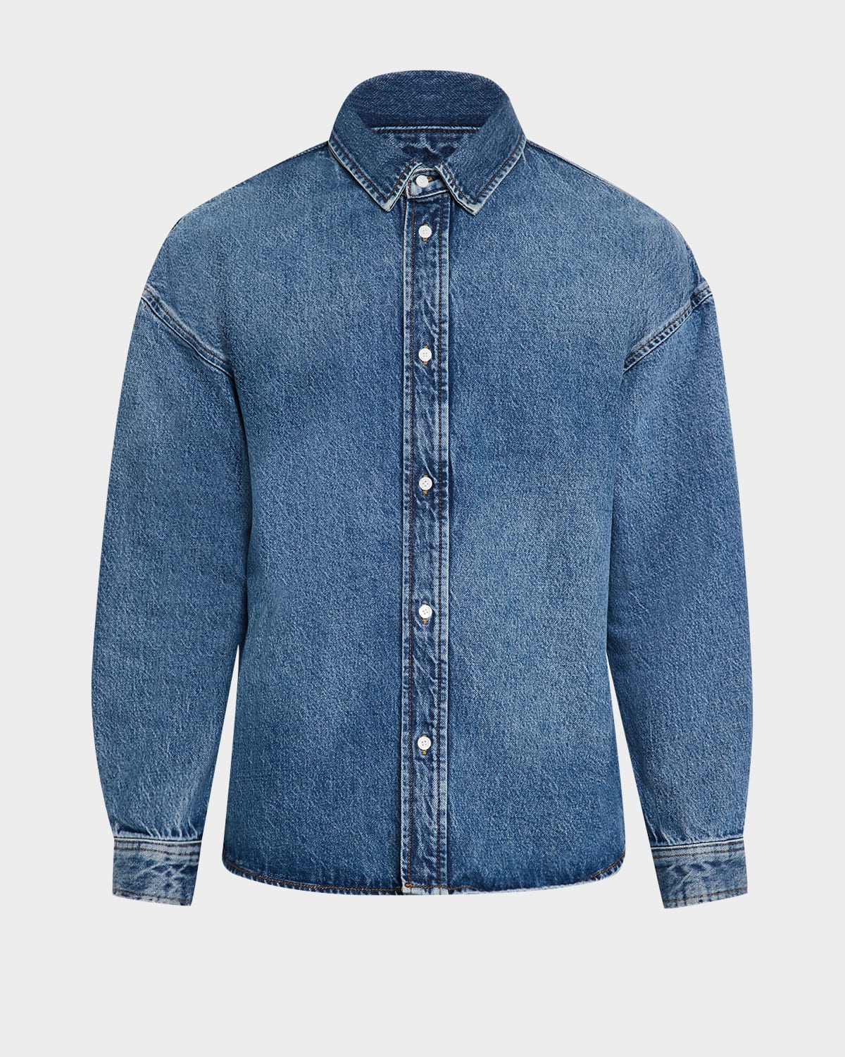 FRAME Men's Relaxed Heavy Denim Shirt