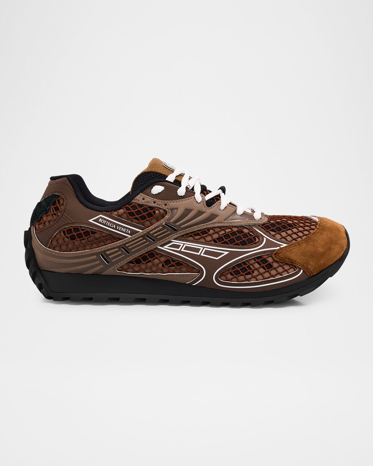 Bottega Veneta Orbit Sneaker In Brownmulti