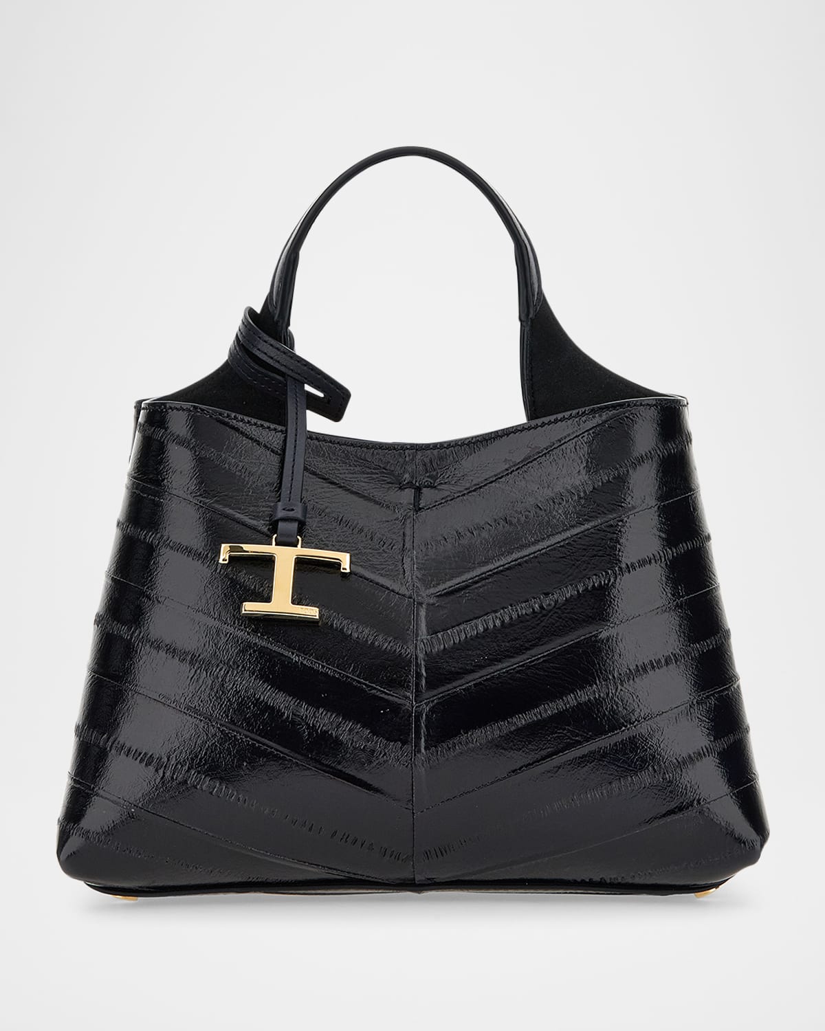 Tod's Apa Micro Eel-embossed Leather Top-handle Bag